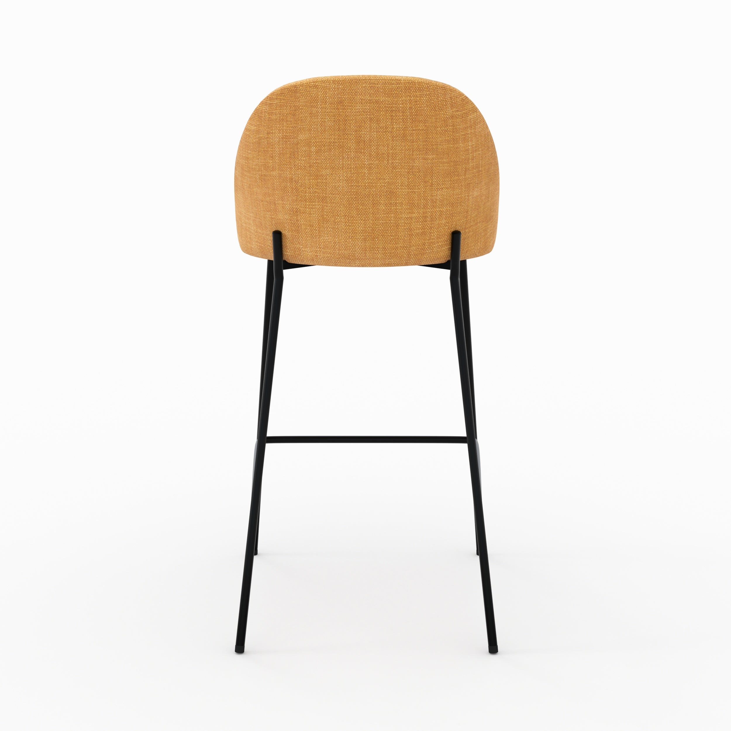 Karl chaise tissu texture jaune moutarde ilot central vue arrière