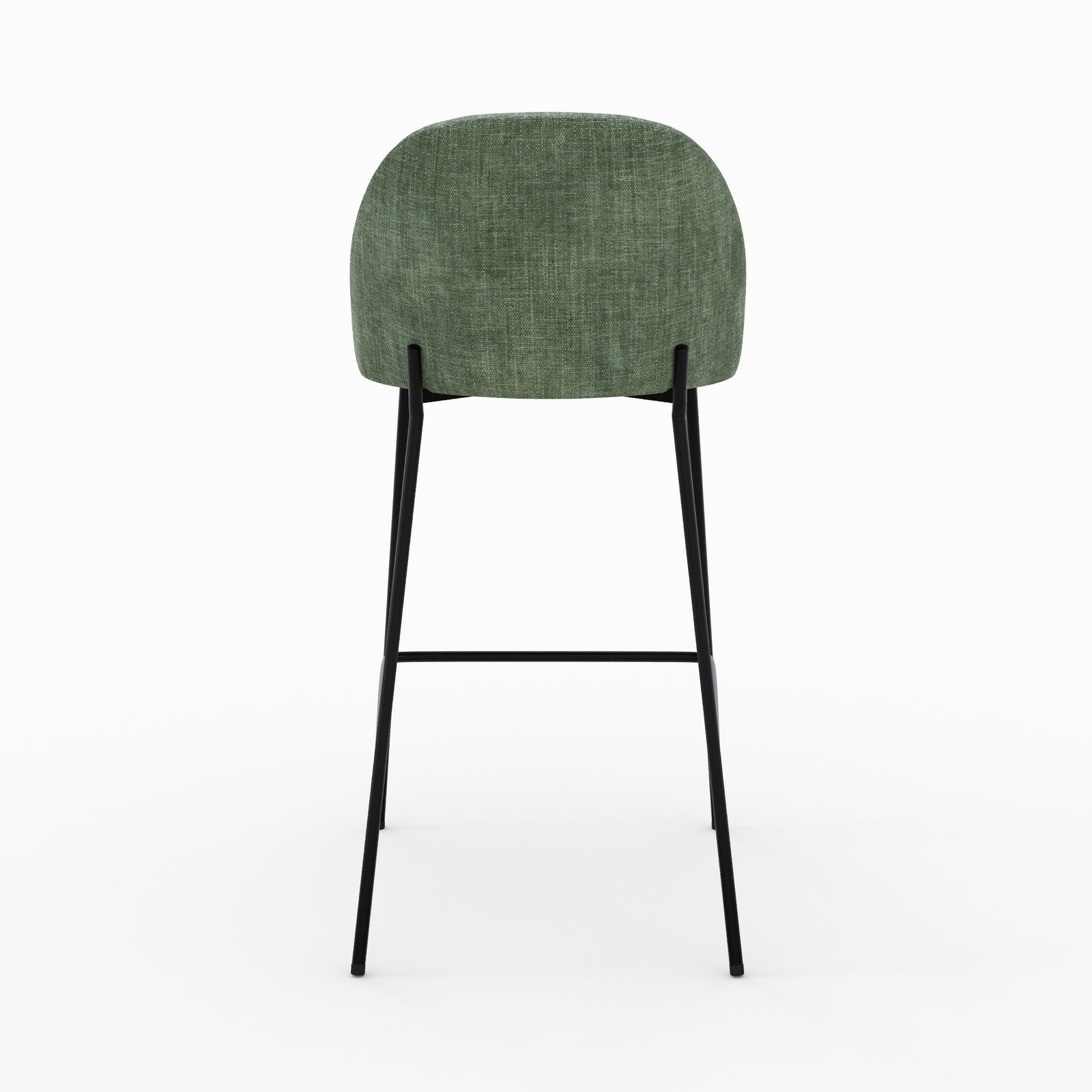 Karl chaise tissu texture vert sapin ilot central vue arrière