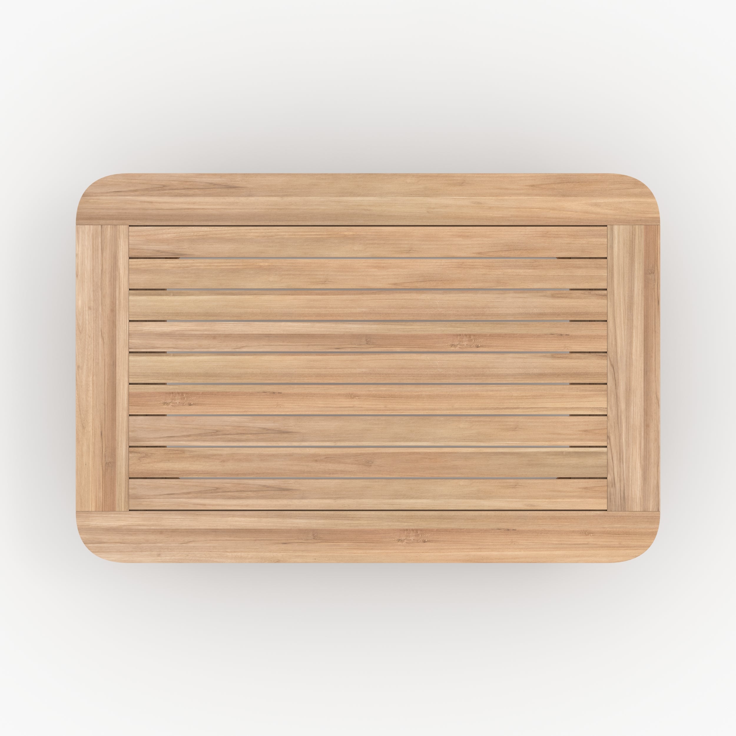 kilda table basse de jardin en bois de teck rectangulaire