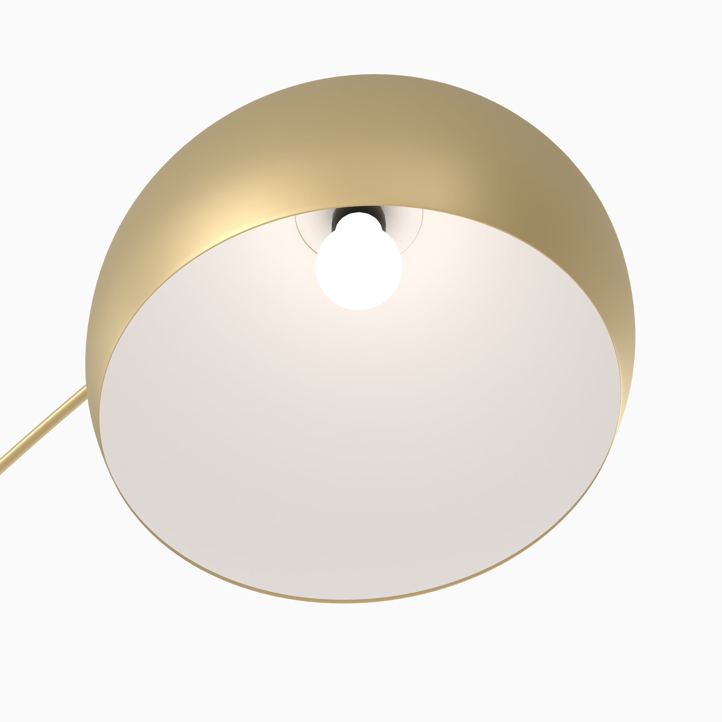 lampadaire en metal couleur dore arrondi dinard