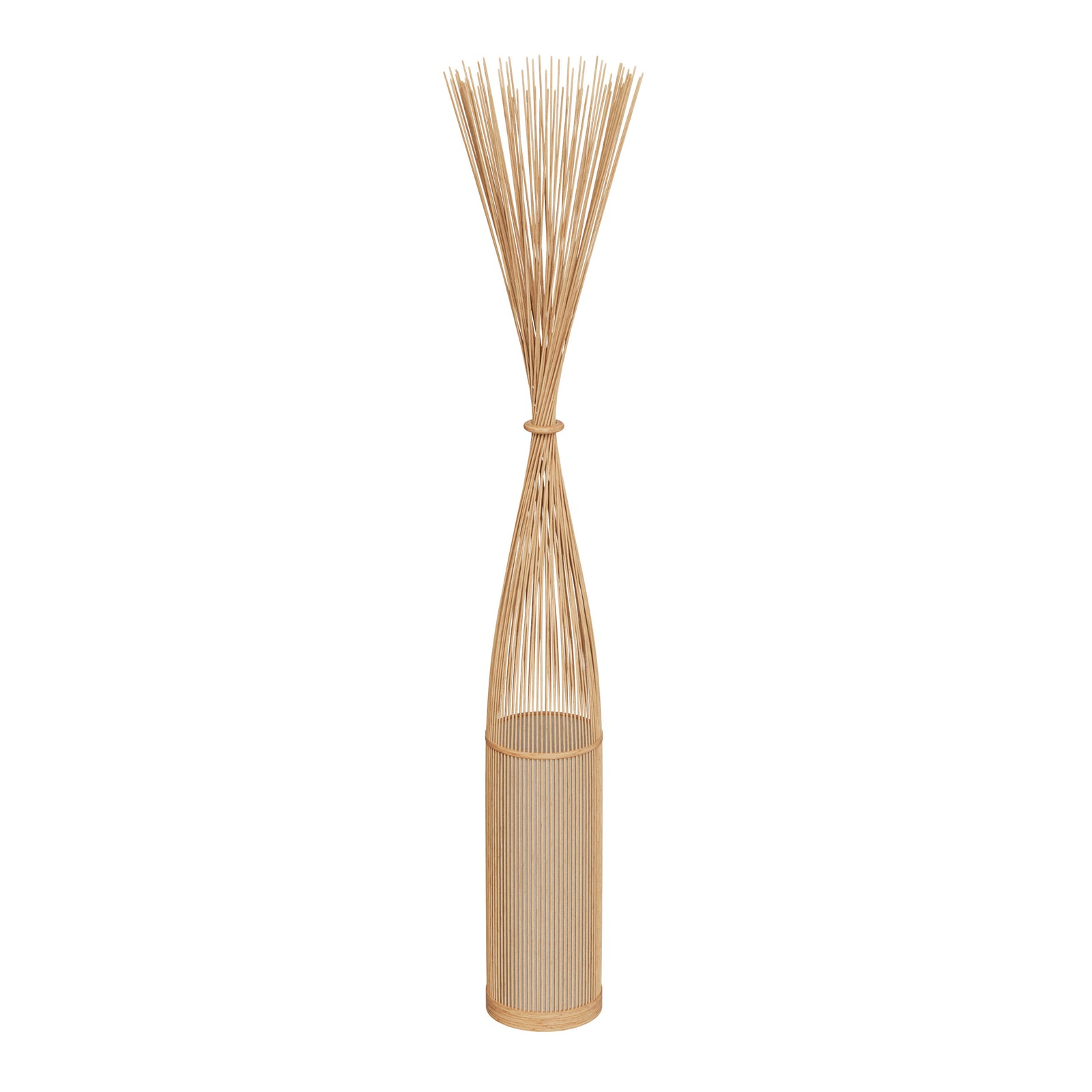 lampadaire huron en bambou naturel