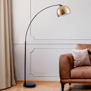lampadaire noir et dore cinard rdv deco arrondi