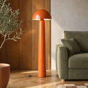 Lampadaire Clara en métal orange