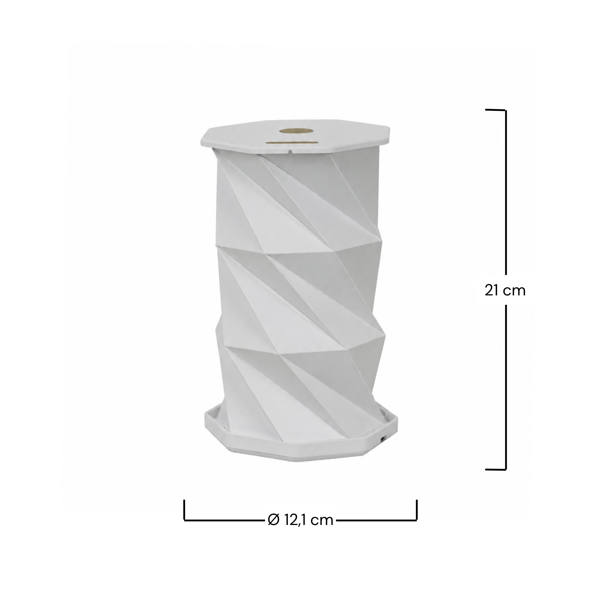 Lampe à poser Kami en papier blanc