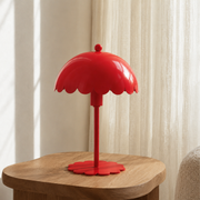 Lampe à poser Margot en métal rouge