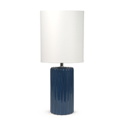 Lampe à poser Palladio en céramique bleue