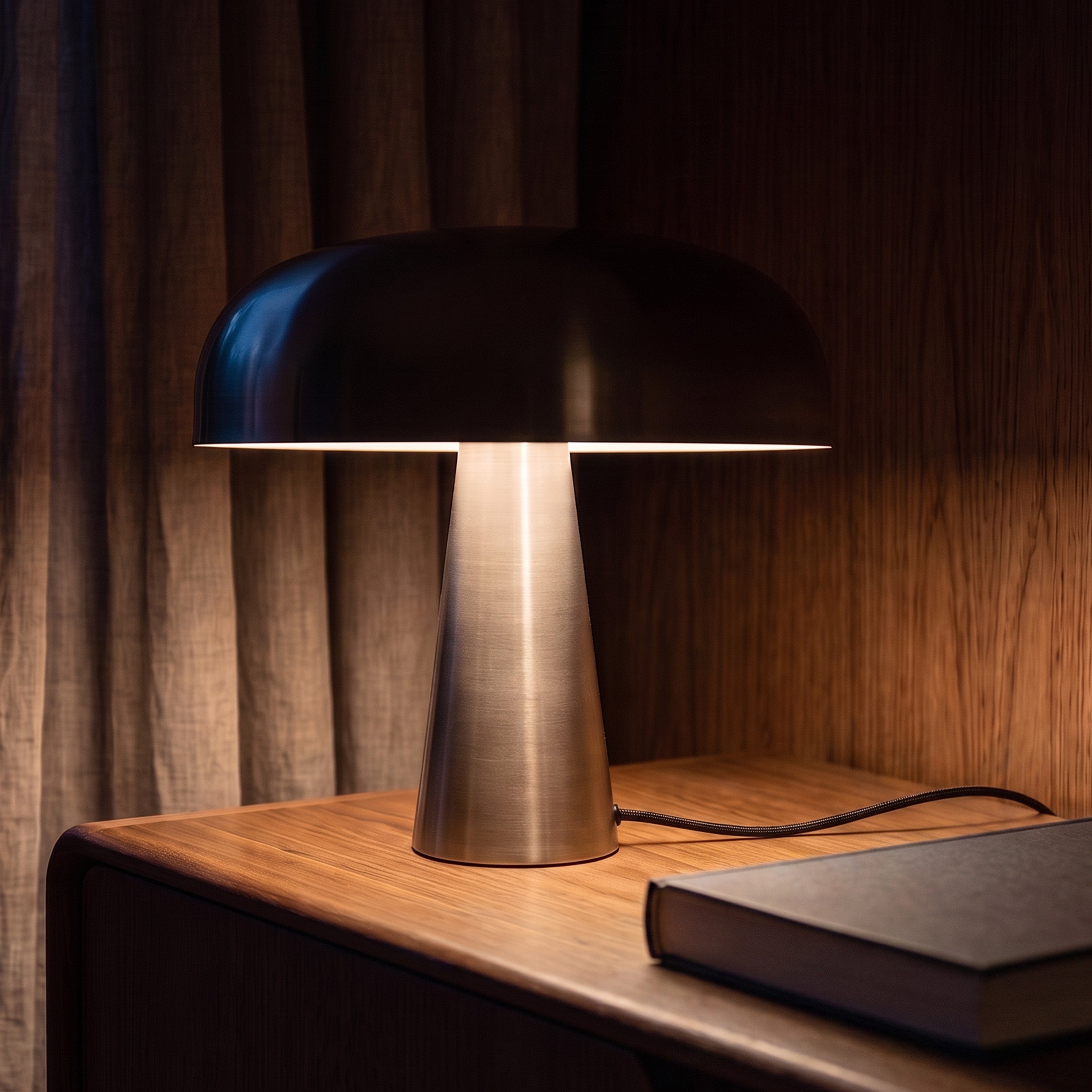 Lampe Livia en métal brossé