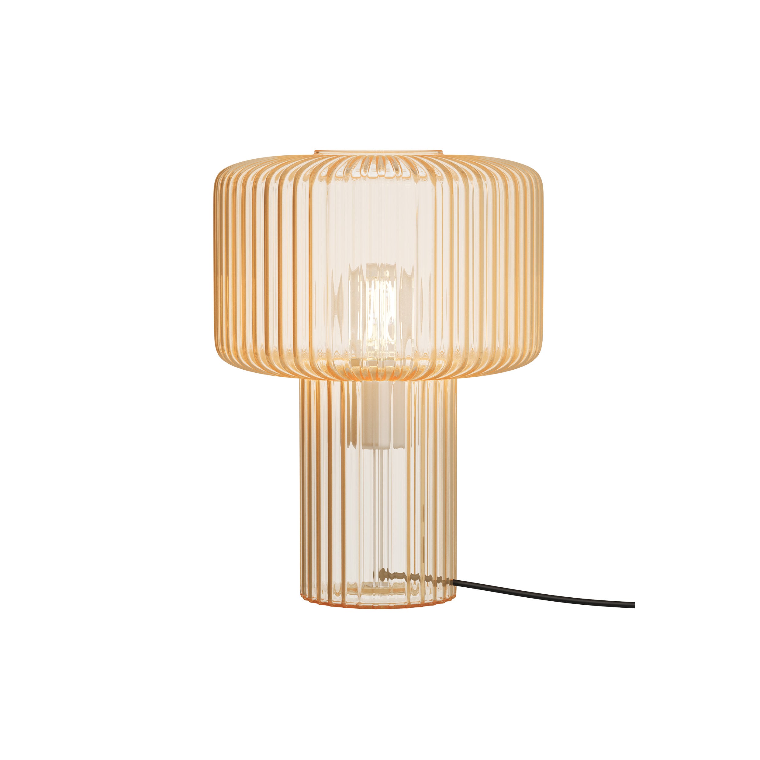 lampada in vetro canalettato verre