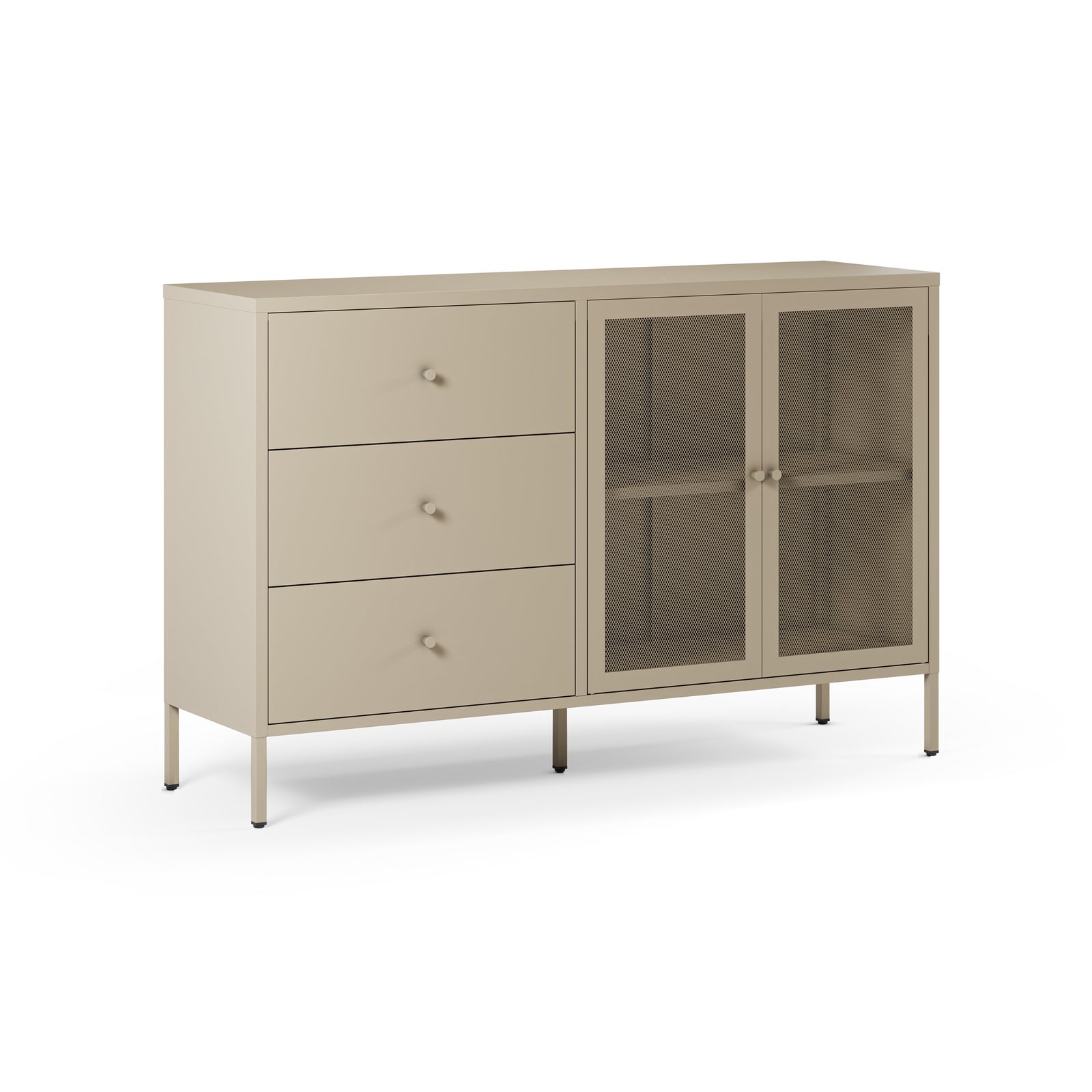 Latem buffet beige sable en métal