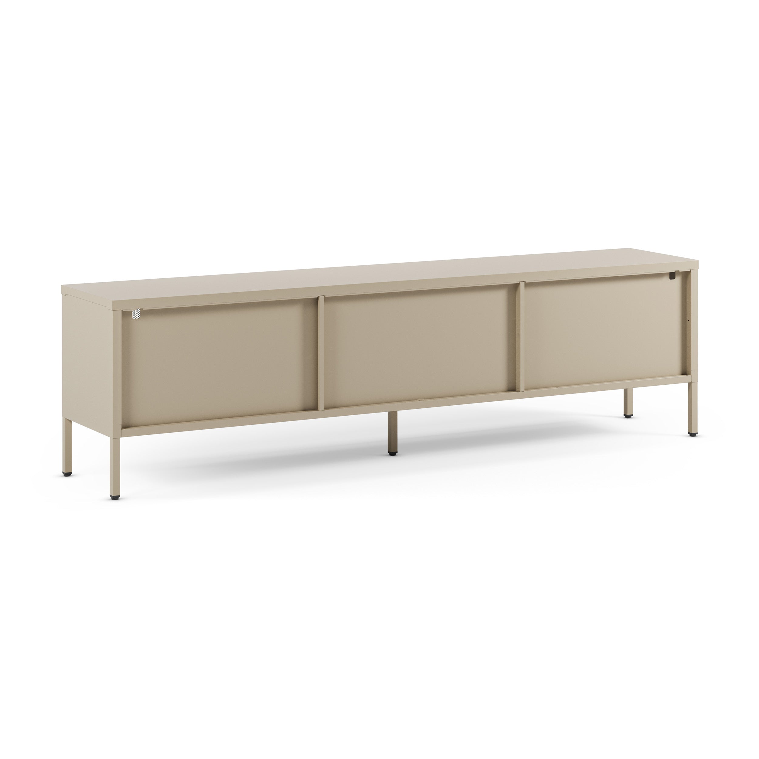 Latem meuble tv 160cm 4 portes métal beige