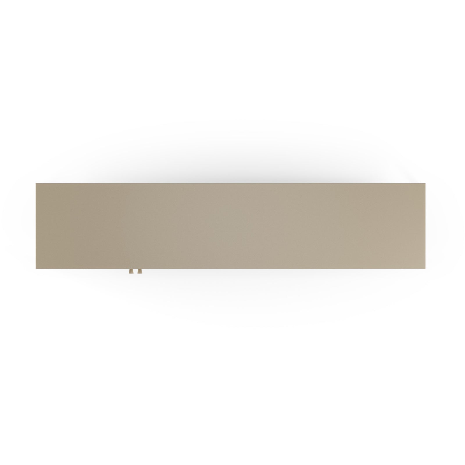 Latem tv meuble métal beige 2 portes 160cm