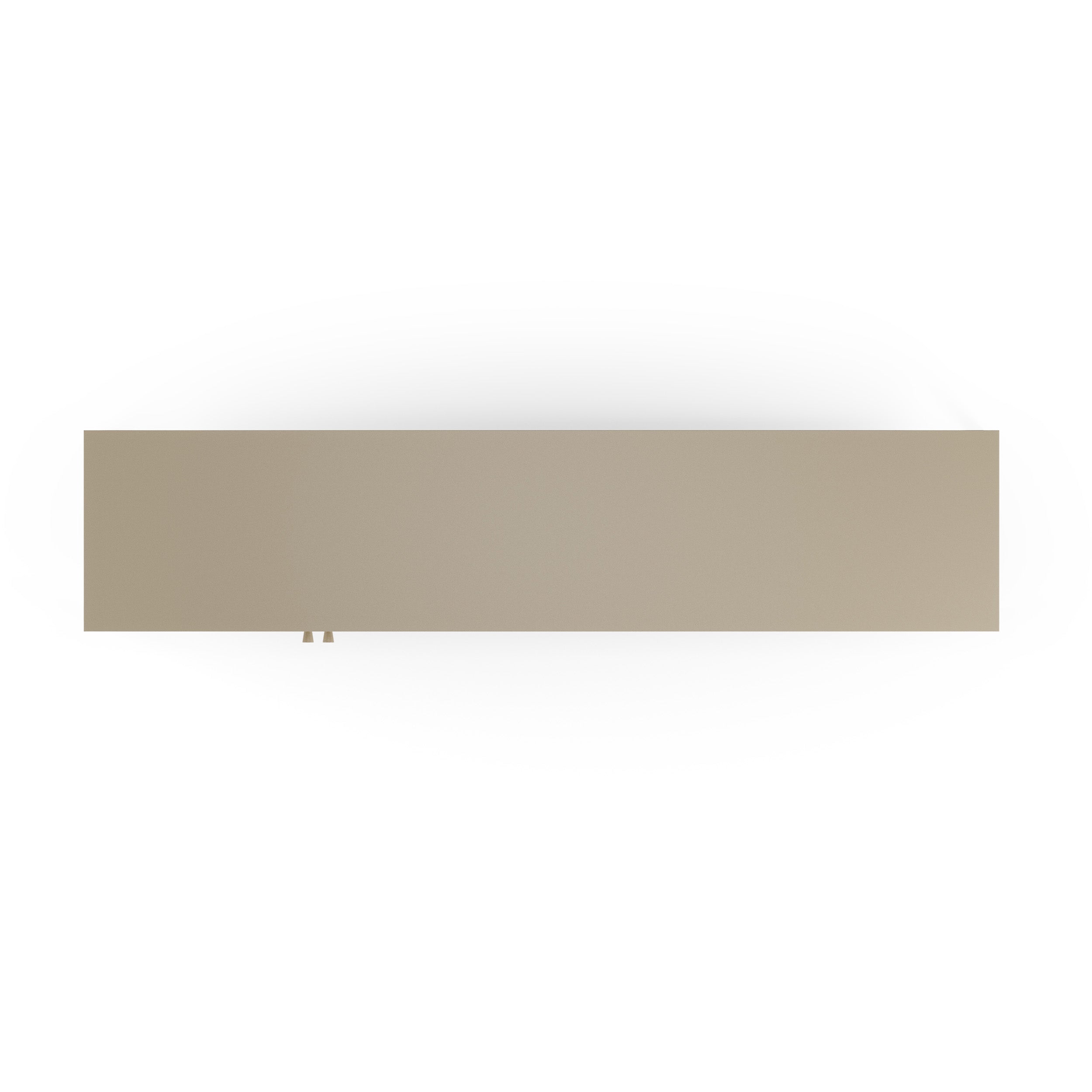 Latem tv meuble métal beige 2 portes 160cm