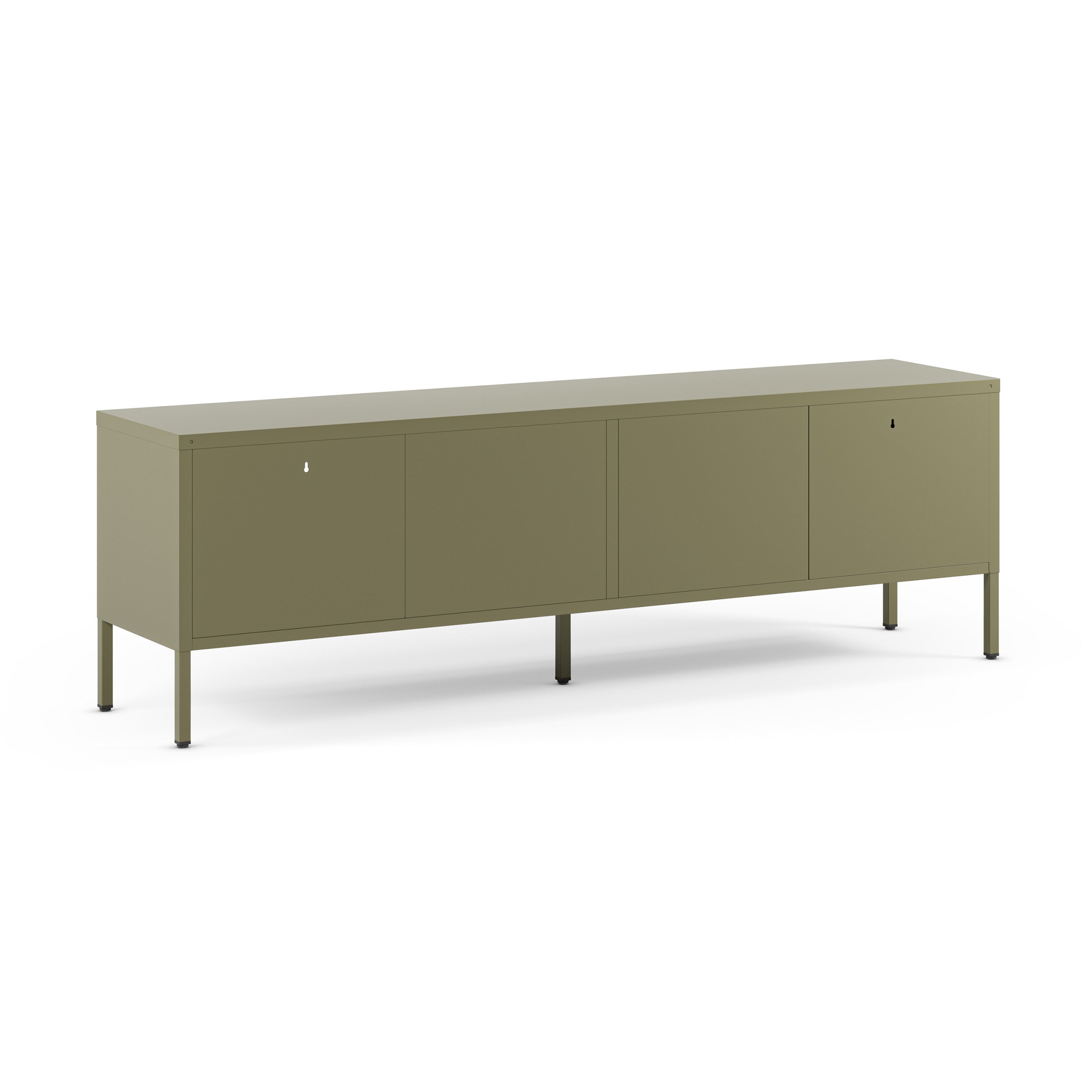 Latem tv meuble métal vert 2 portes 160cm