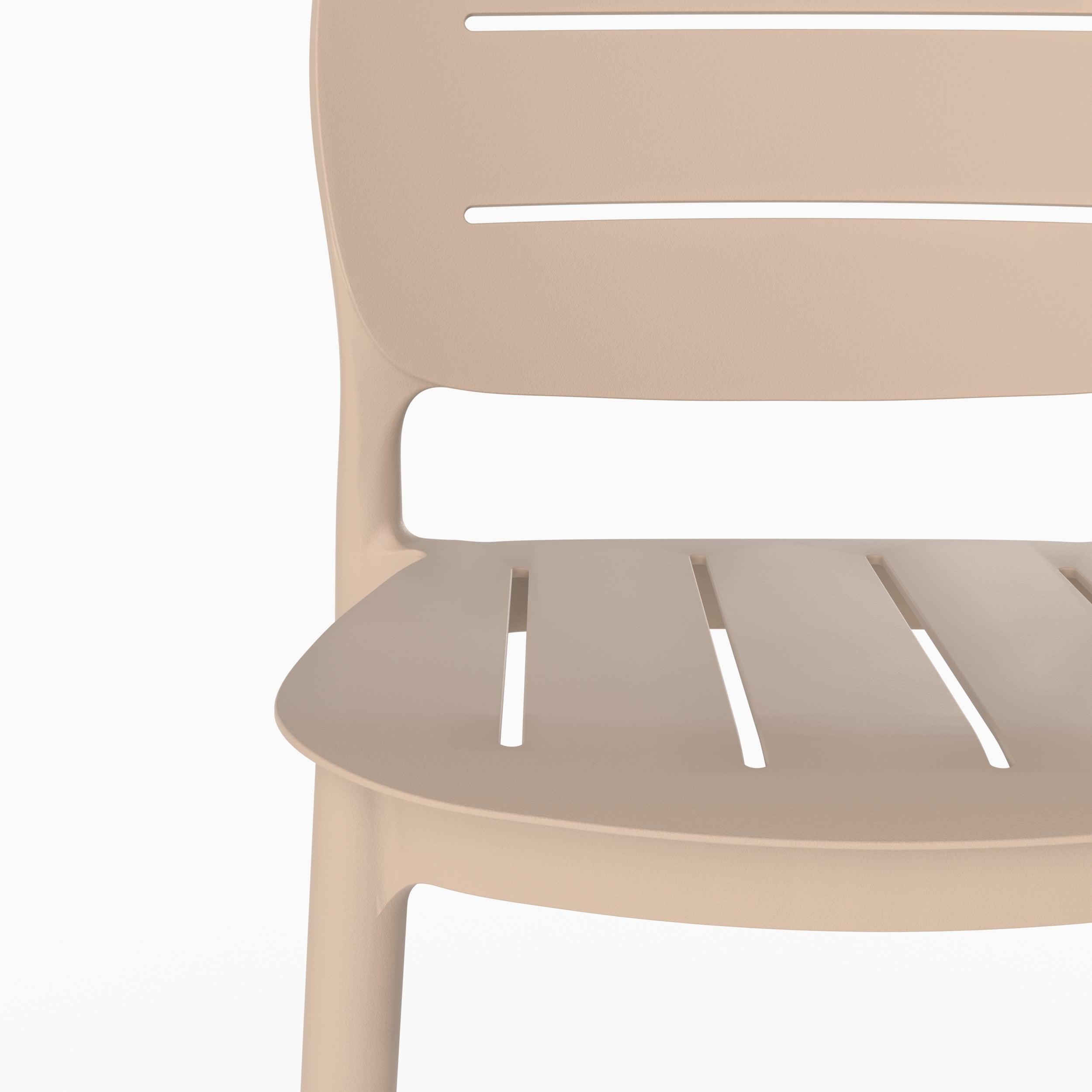 Lot 2 chaises bar Lola beige 75cm ensemble packshot