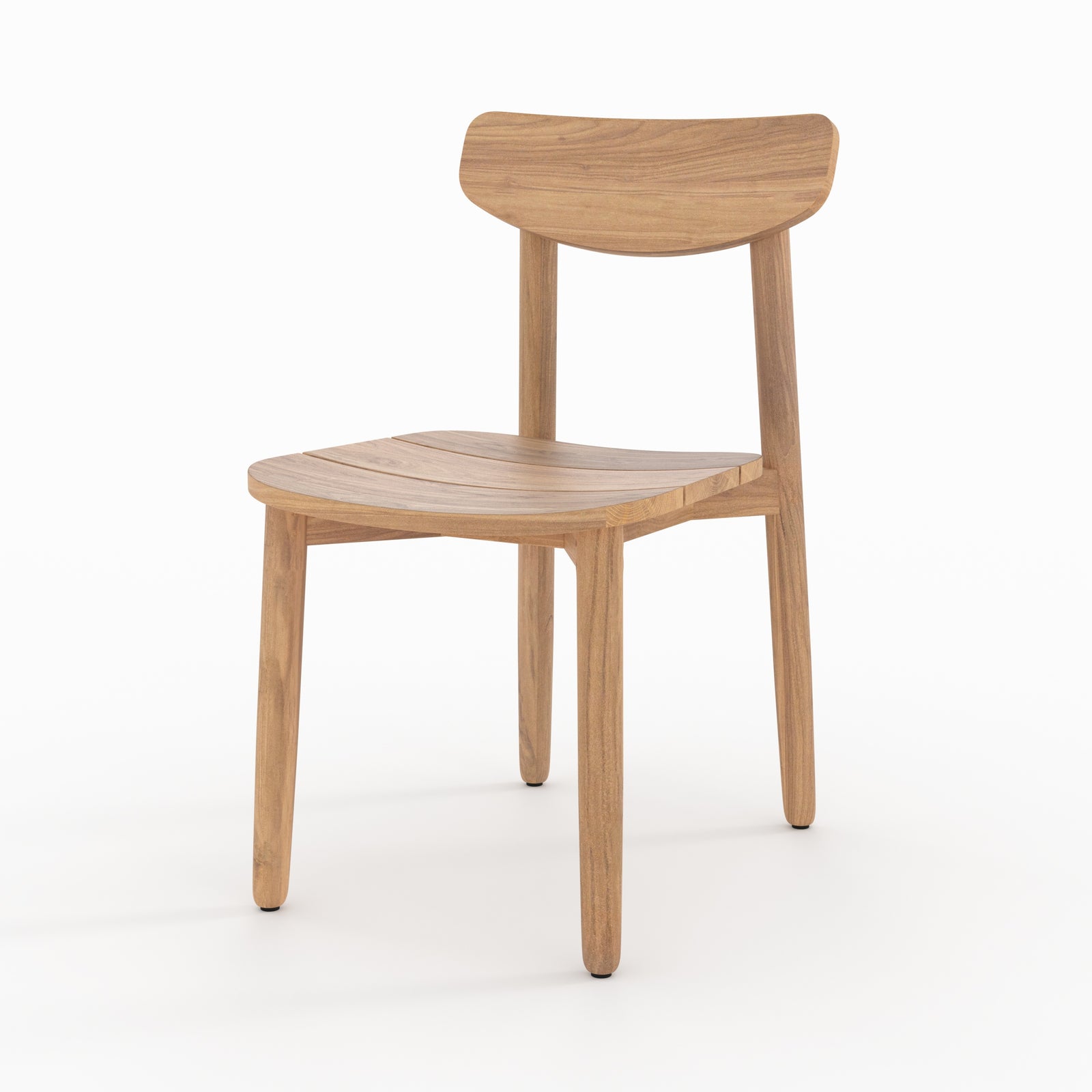 set di 2 sedie da giardino lufy in legno di teak riciclato