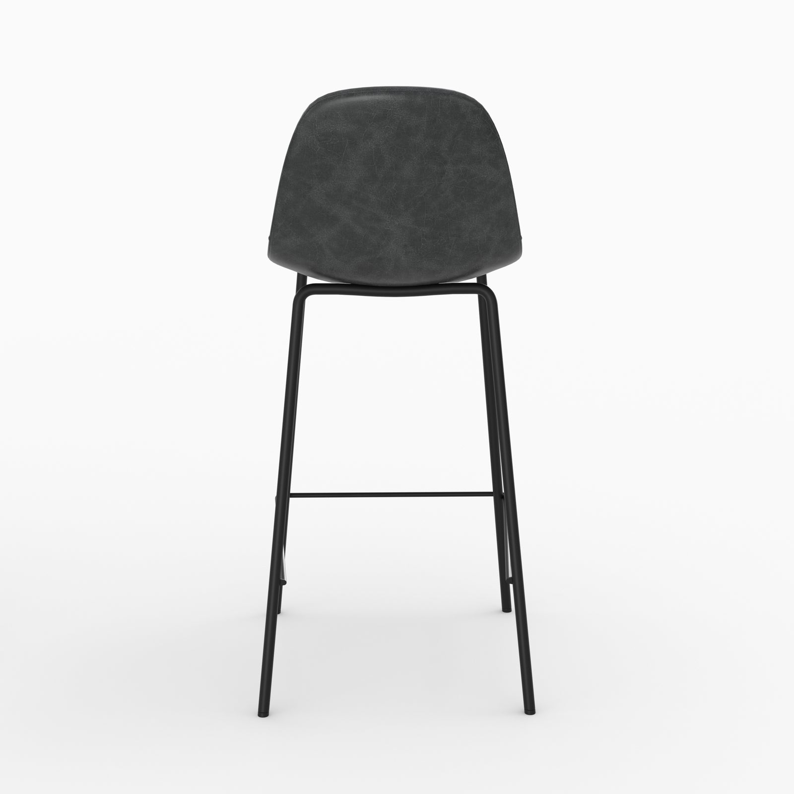 lot 4 chaises pour ilot central henrik marron et gris noir