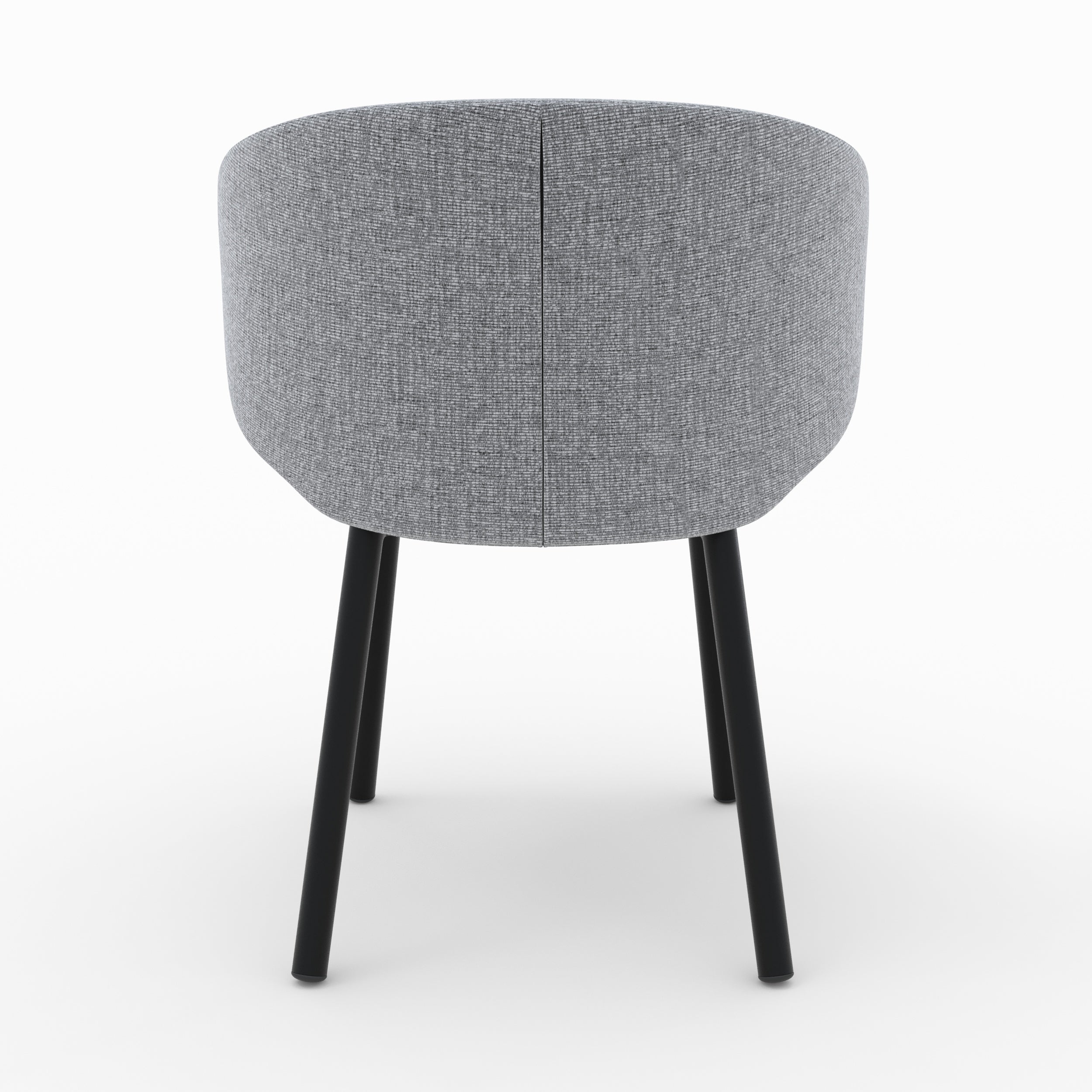 set di 2 sedie cecilia in tessuto grigio scuro cinese