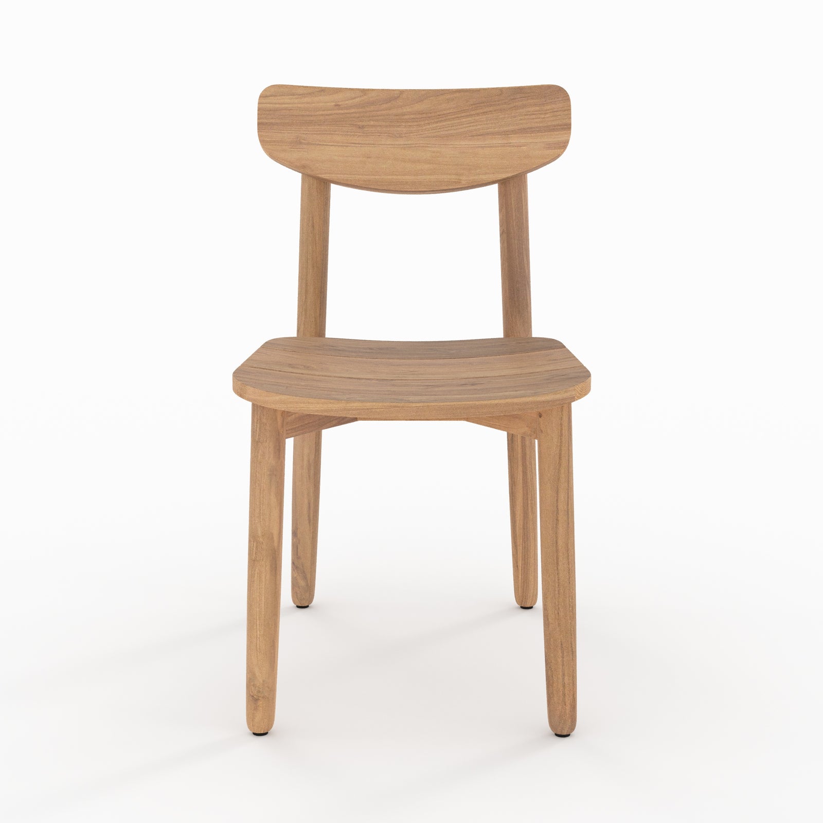 set di 2 sedie da giardino lufy in legno di teak riciclato