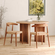 lot de 2 chaises en bois et corde alia