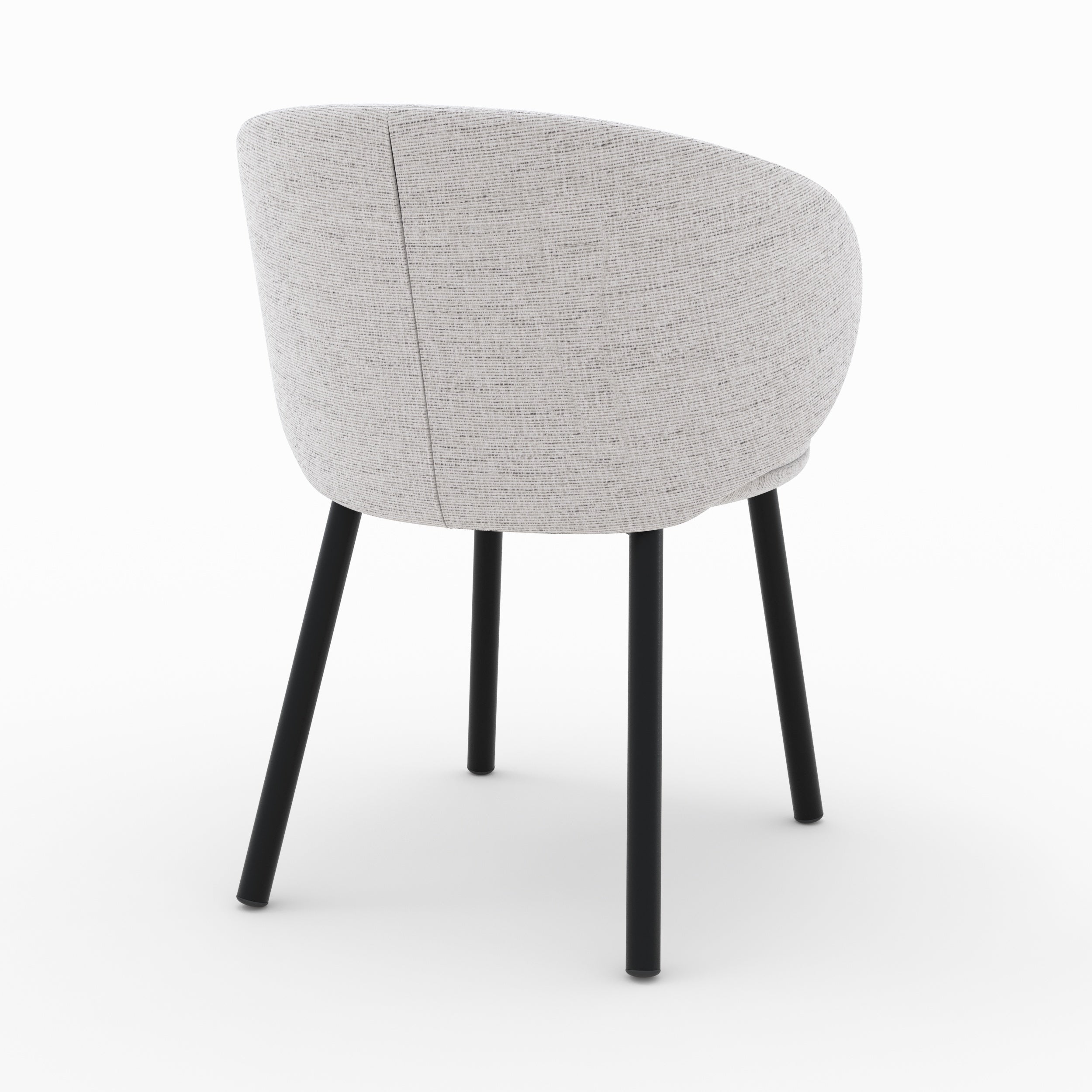 set di 2 sedie in tessuto grigio chiaro cecilia set di 2
