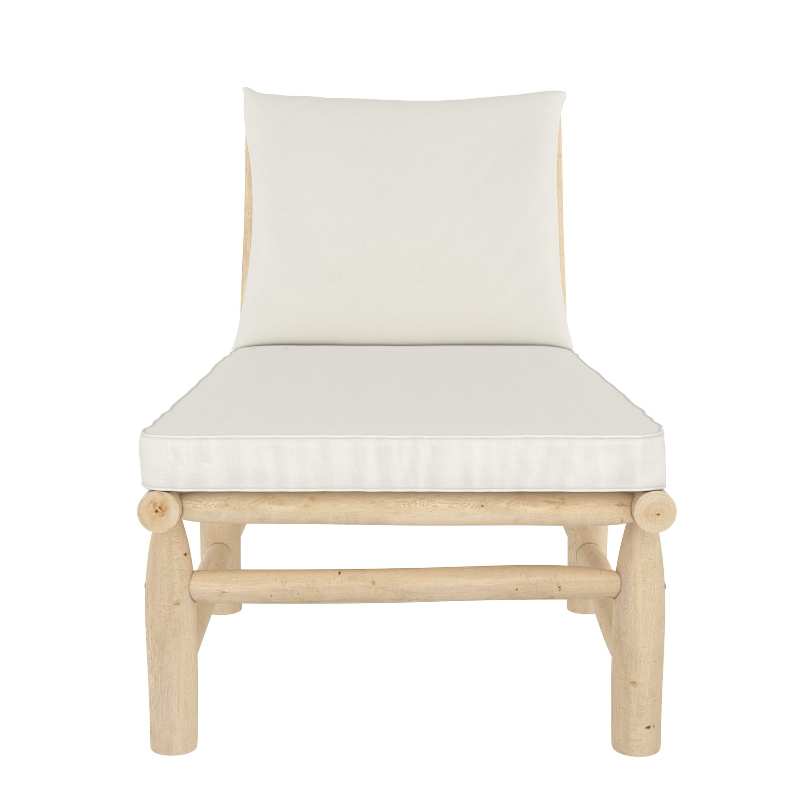 set di 2 lettini da giardino makam in legno di teak