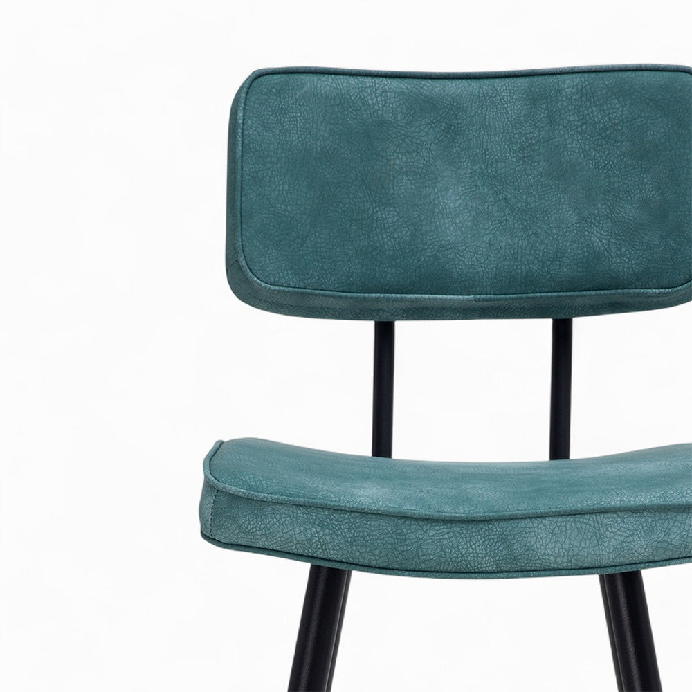 Set di 4 sgabelli da bar gialli e blu, 65 cm
