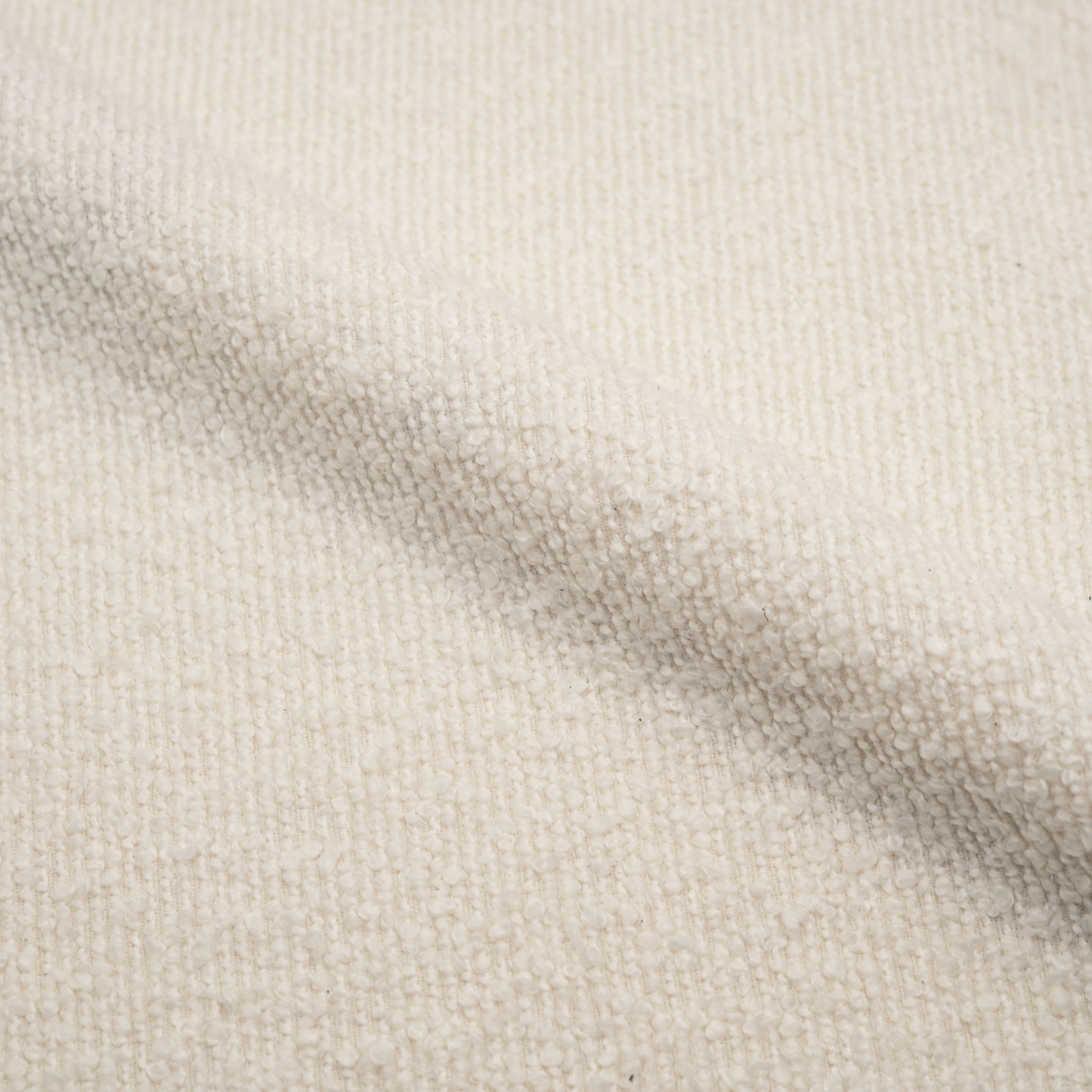 Maelie chaise tissu bouclé blanc cassé