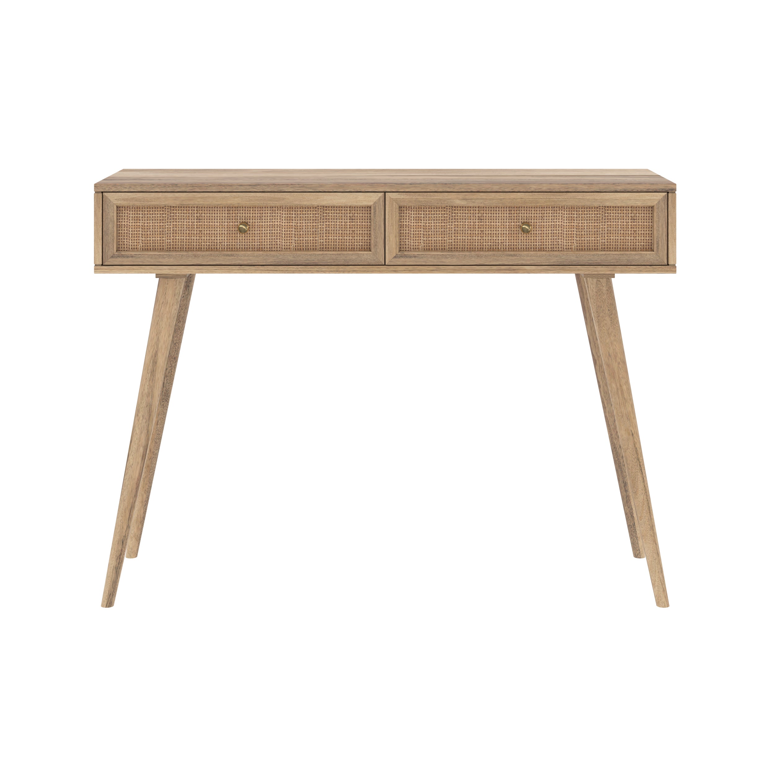 masala console 2 tiroirs en bois de manguier