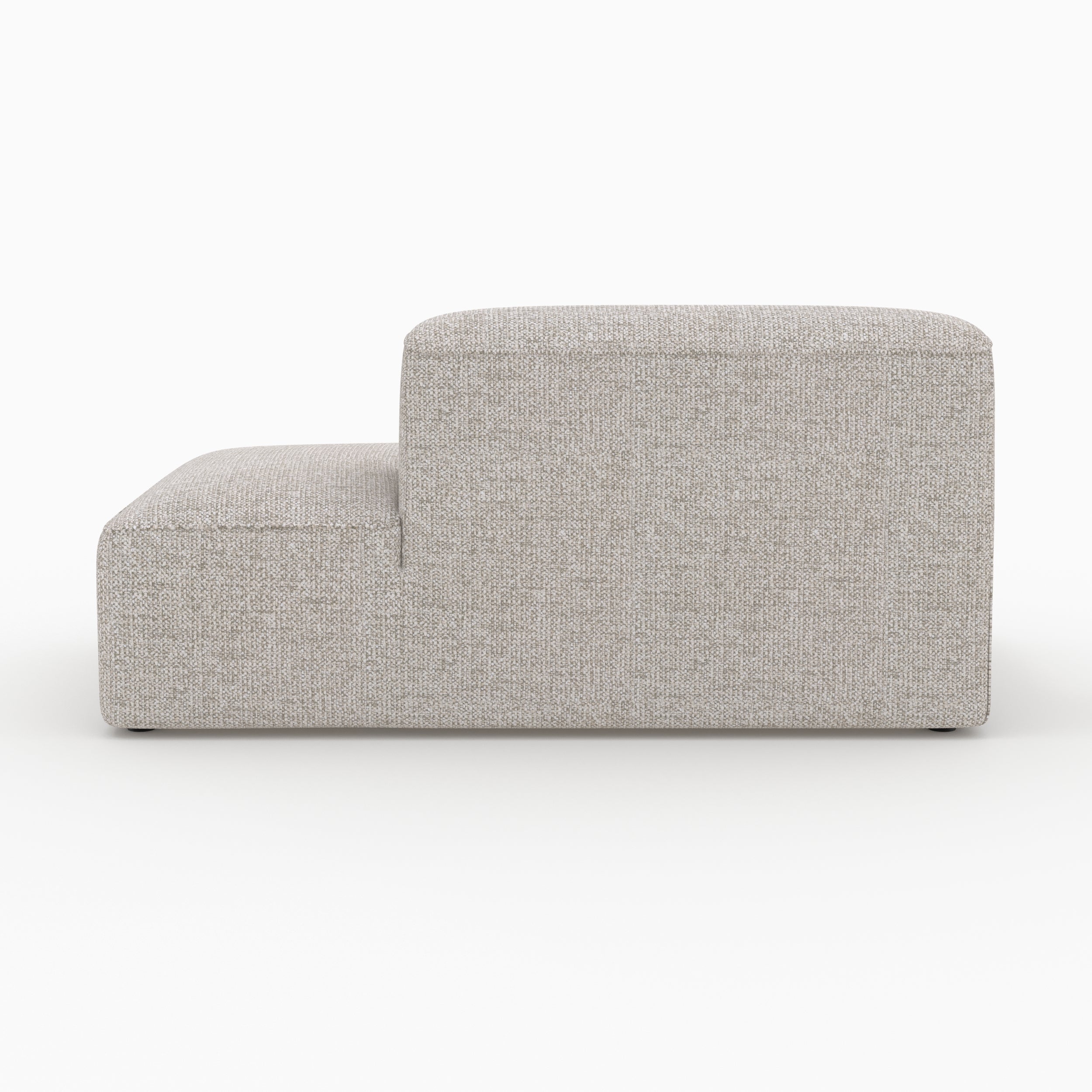 Méridienne Hestia gauche dossier tissu beige canapé modulable