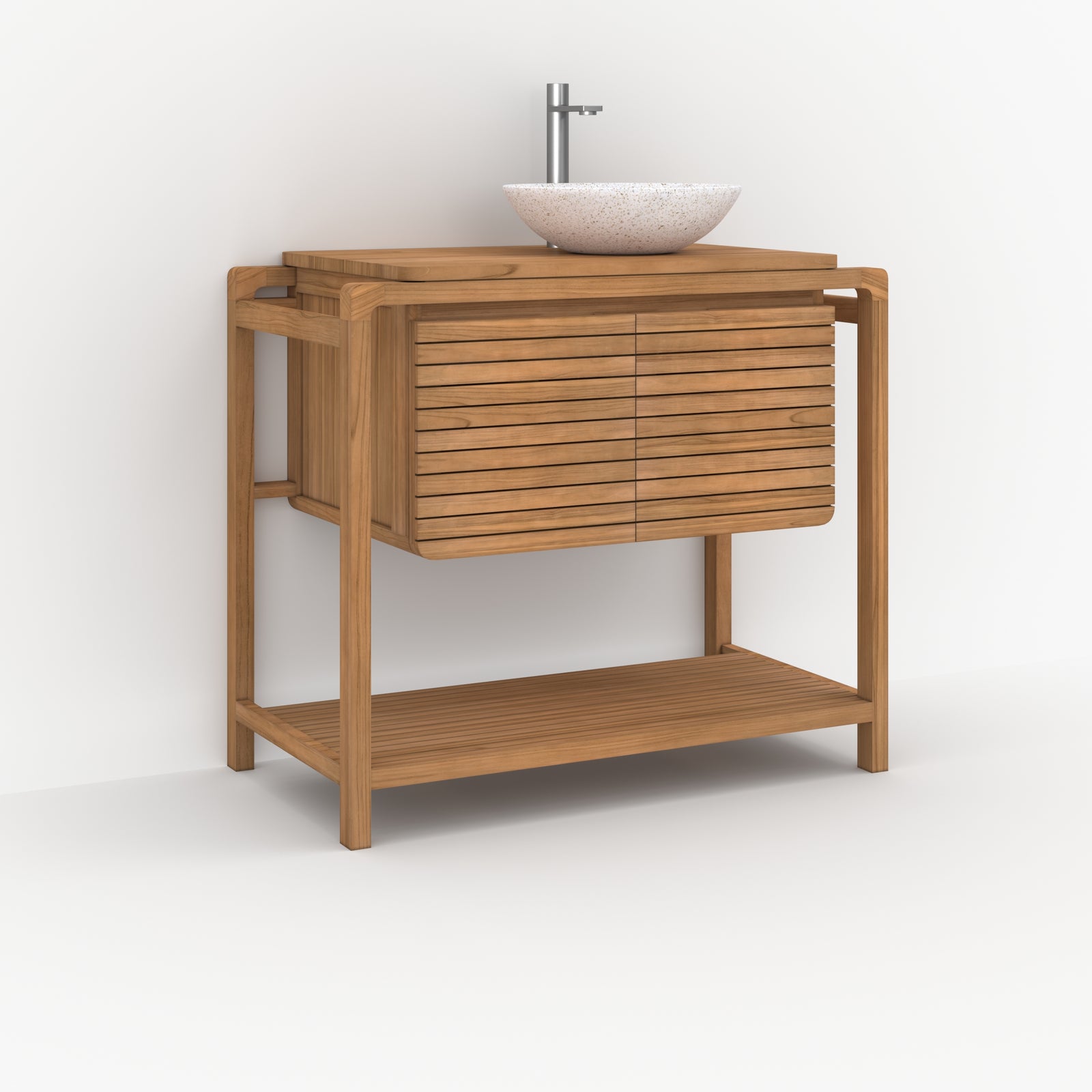 meuble lucette 90 cm bois de teck pour 1 vasque_1