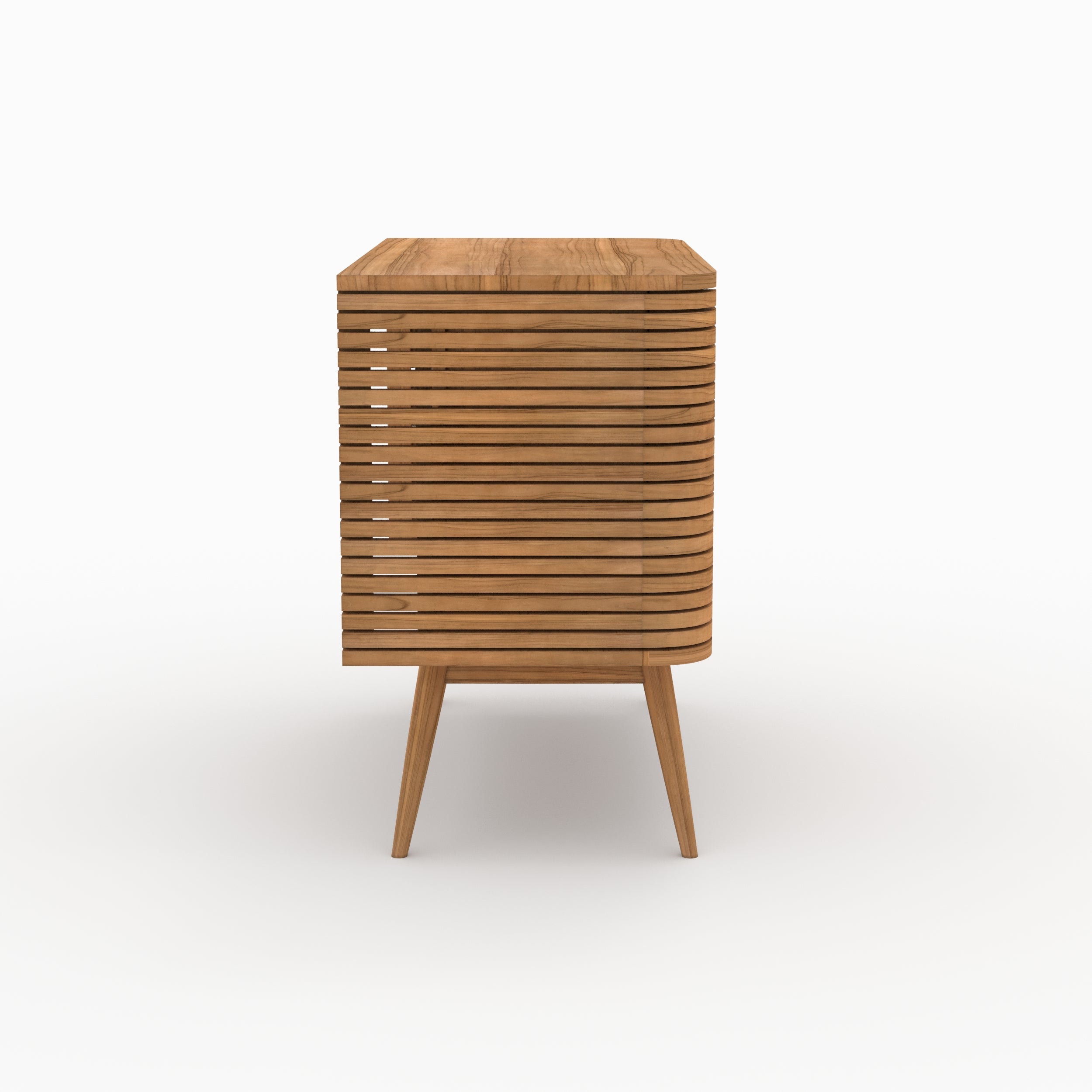 meuble sdb auguste en bois de teck 100 cm rangement