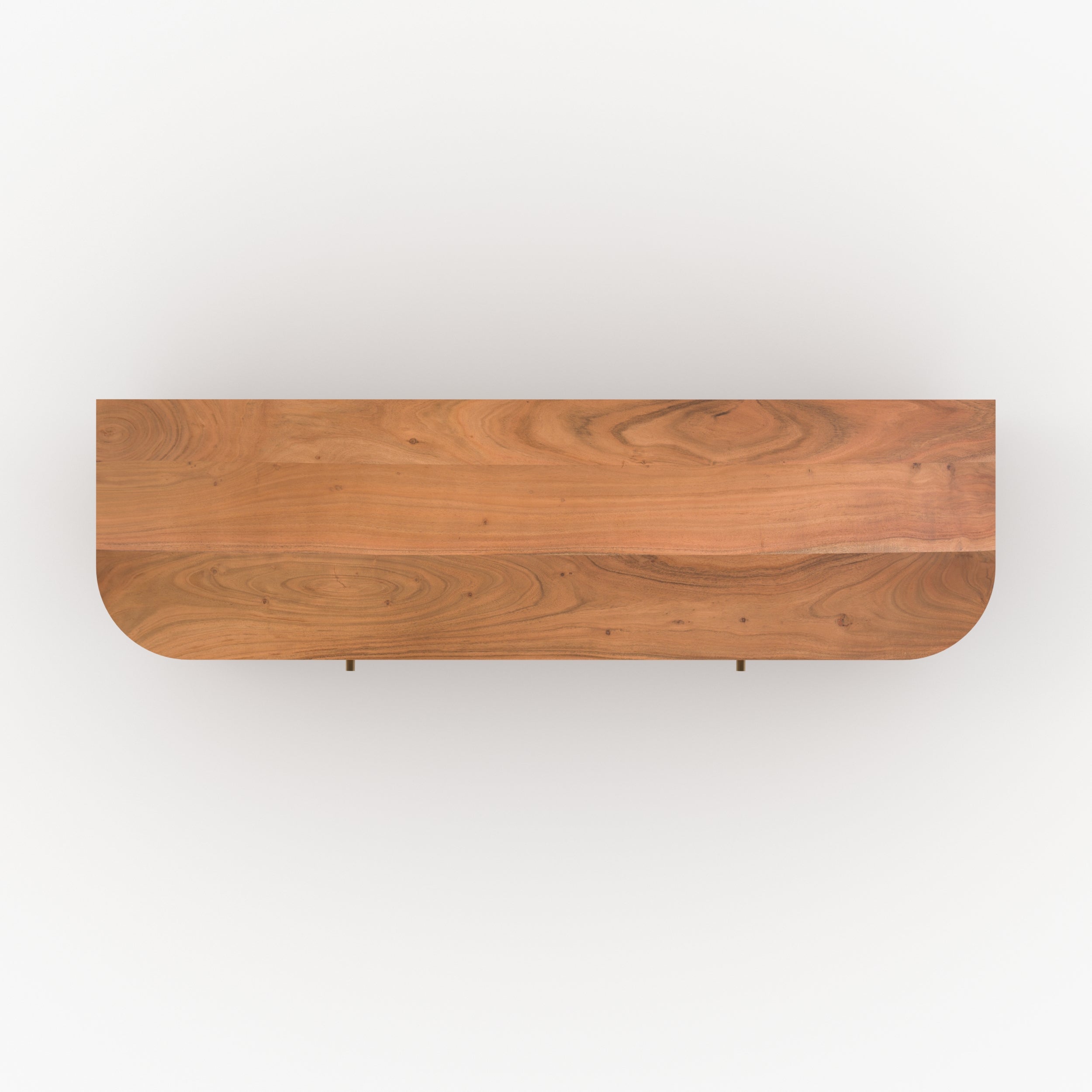 meuble tv en bois d acacia avec rangement paola