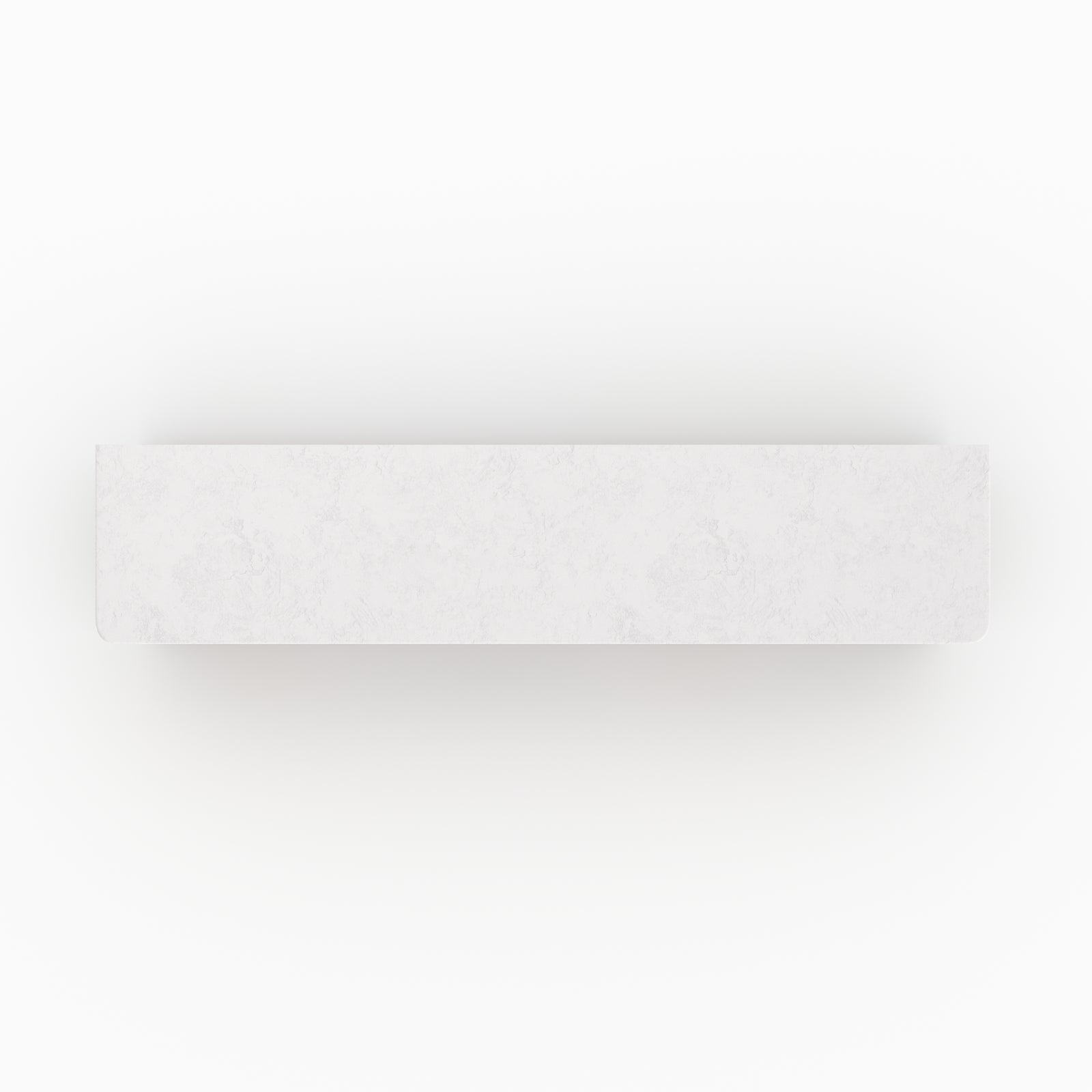 Meuble tv Fira blanc cassé plâtre 180cm vue dessus plongee arches grecques