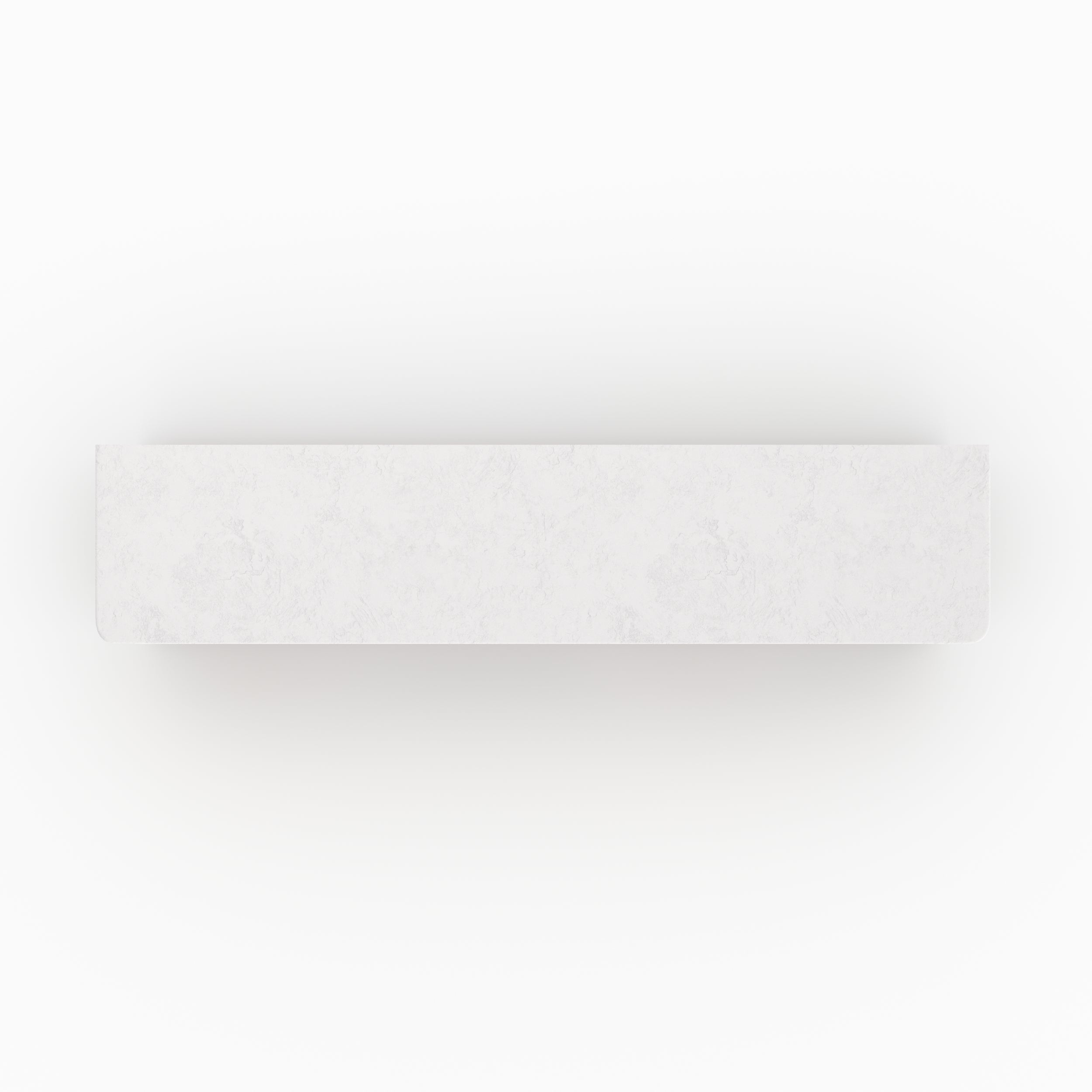 Meuble tv Fira blanc cassé plâtre 180cm vue dessus plongee arches grecques