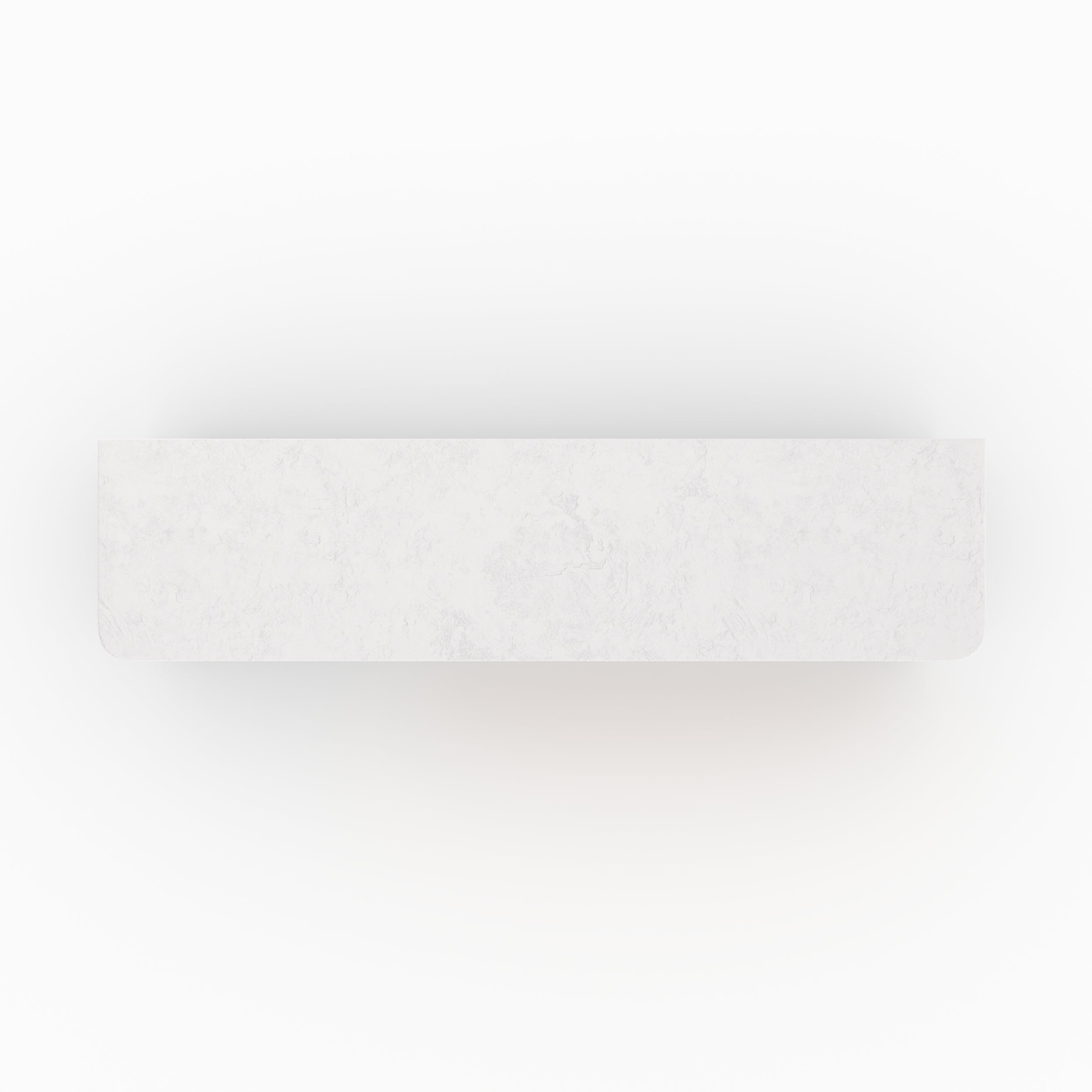 Meuble tv Fira plâtre blanc cassé vue dessus plongee