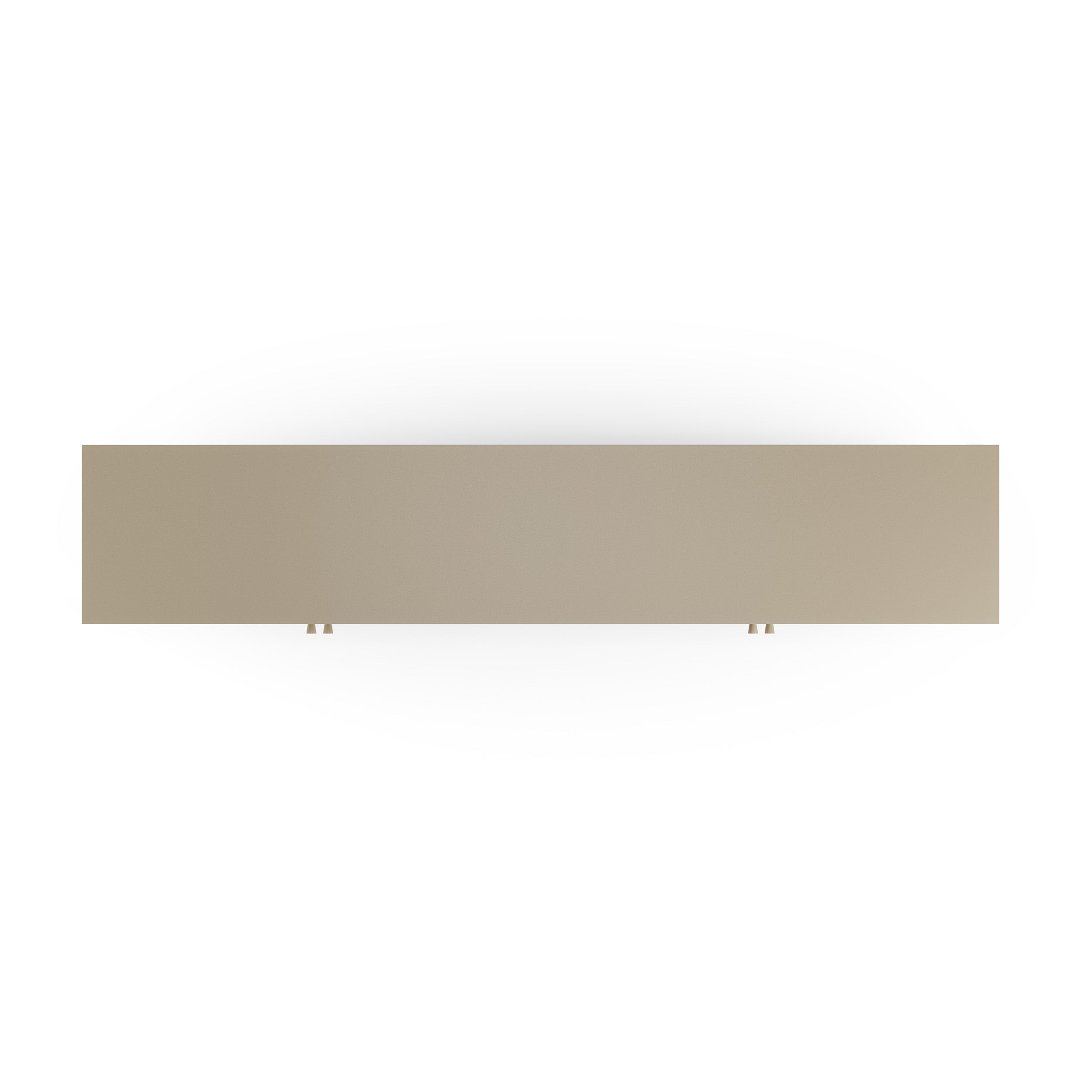 Meuble tv métal beige Latem 160cm 4 portes