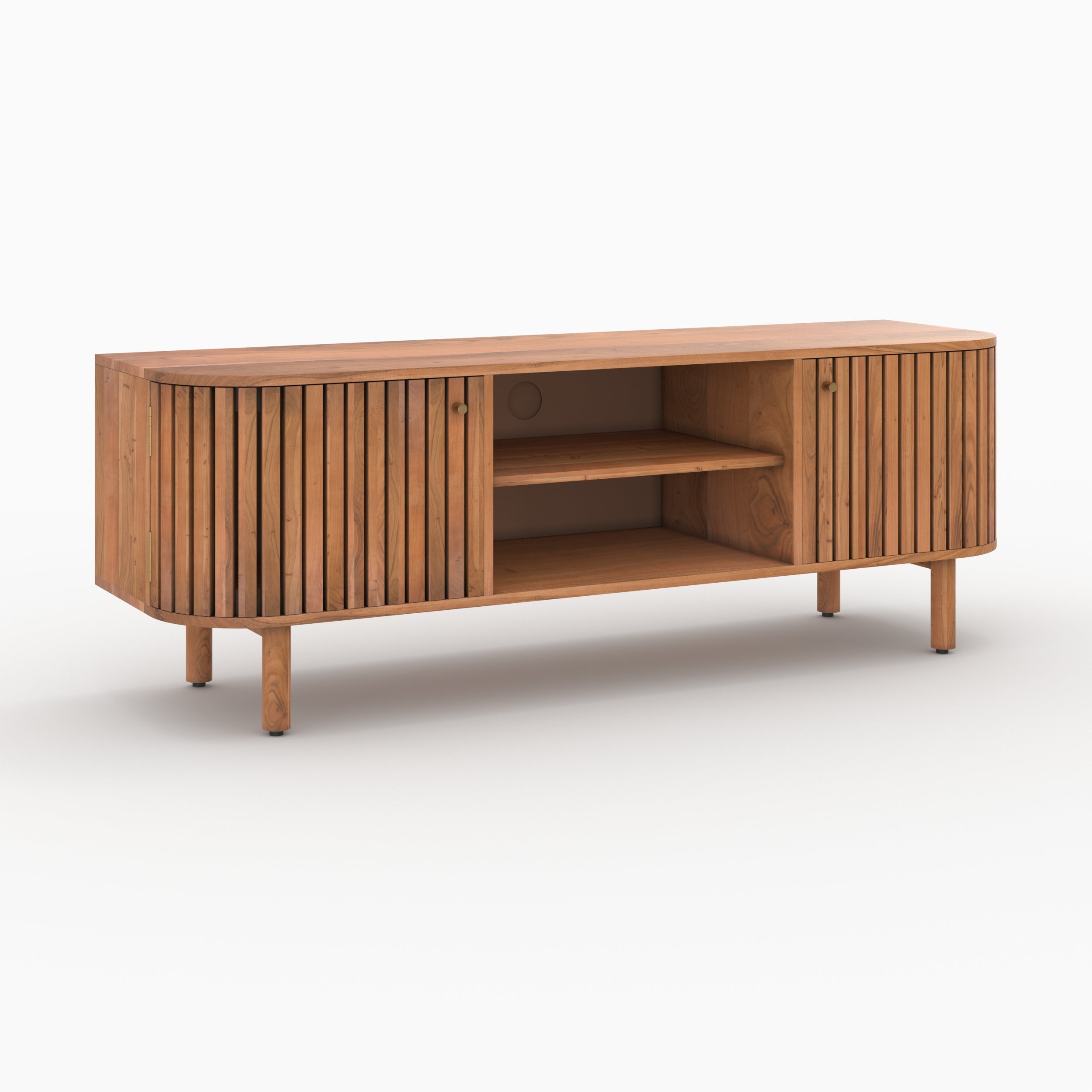 meuble tv paola en bois d acacia