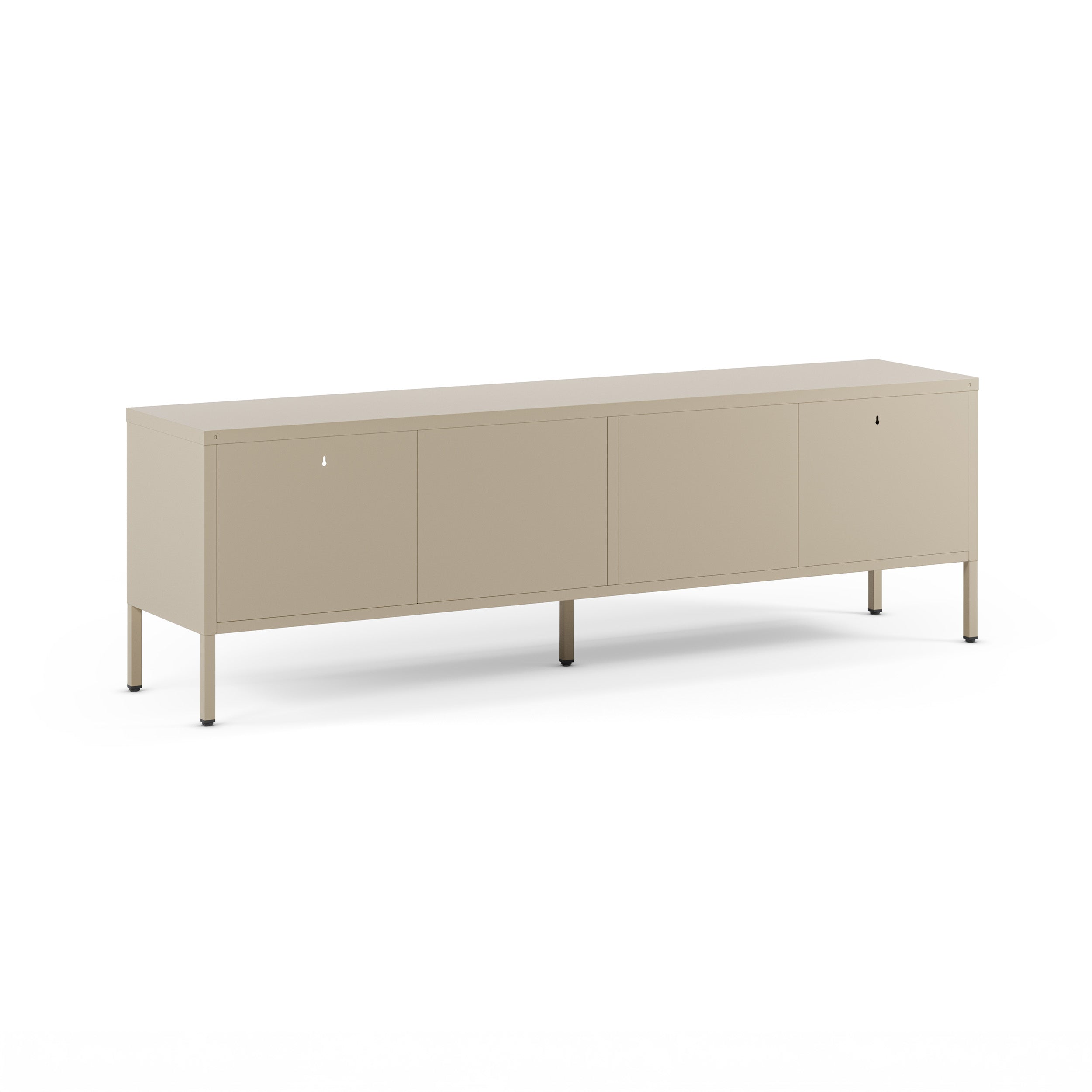Meuble tv métal beige Latem 2 portes 160cm