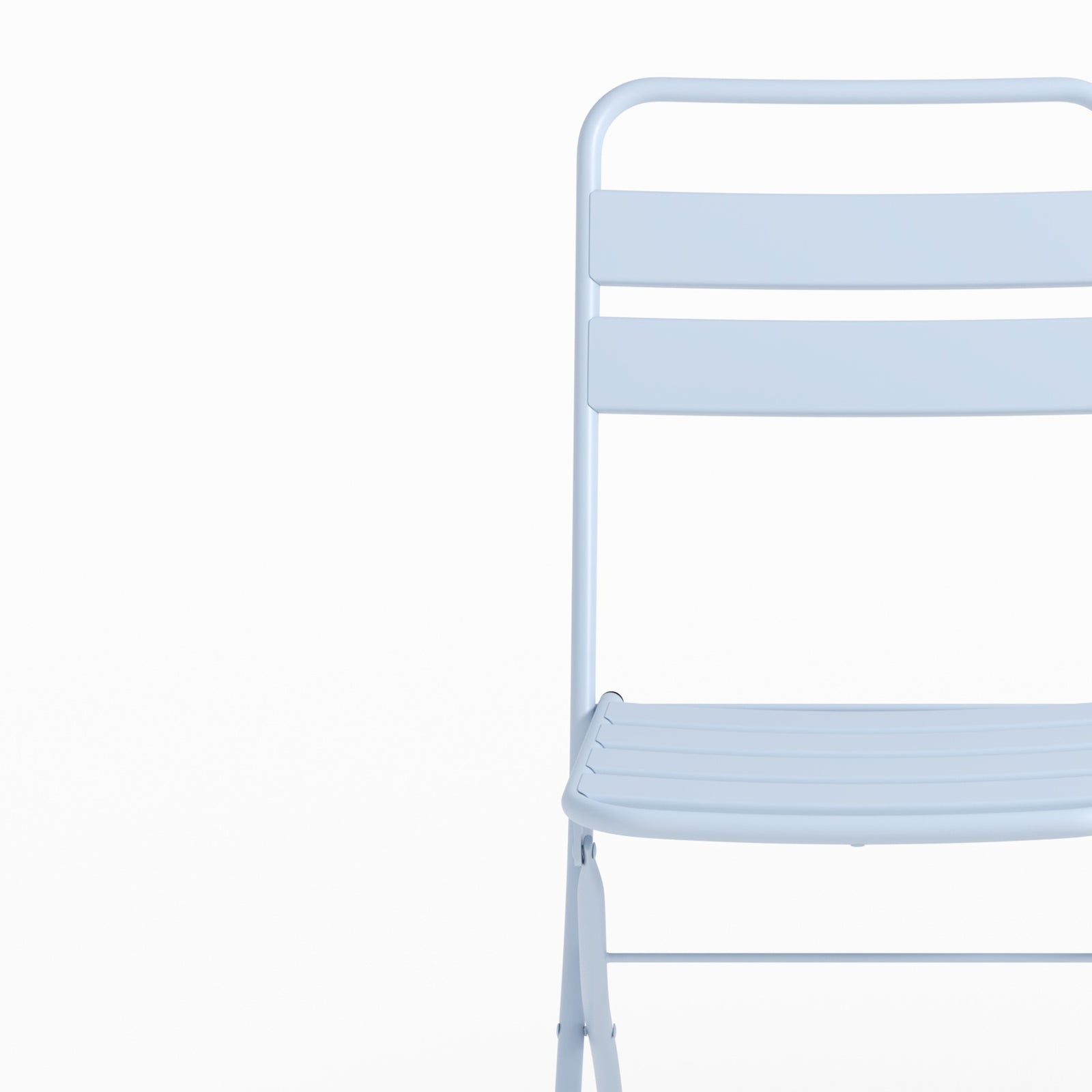 Mobilier jardin Yumi 2 places métal bleu pliant 2