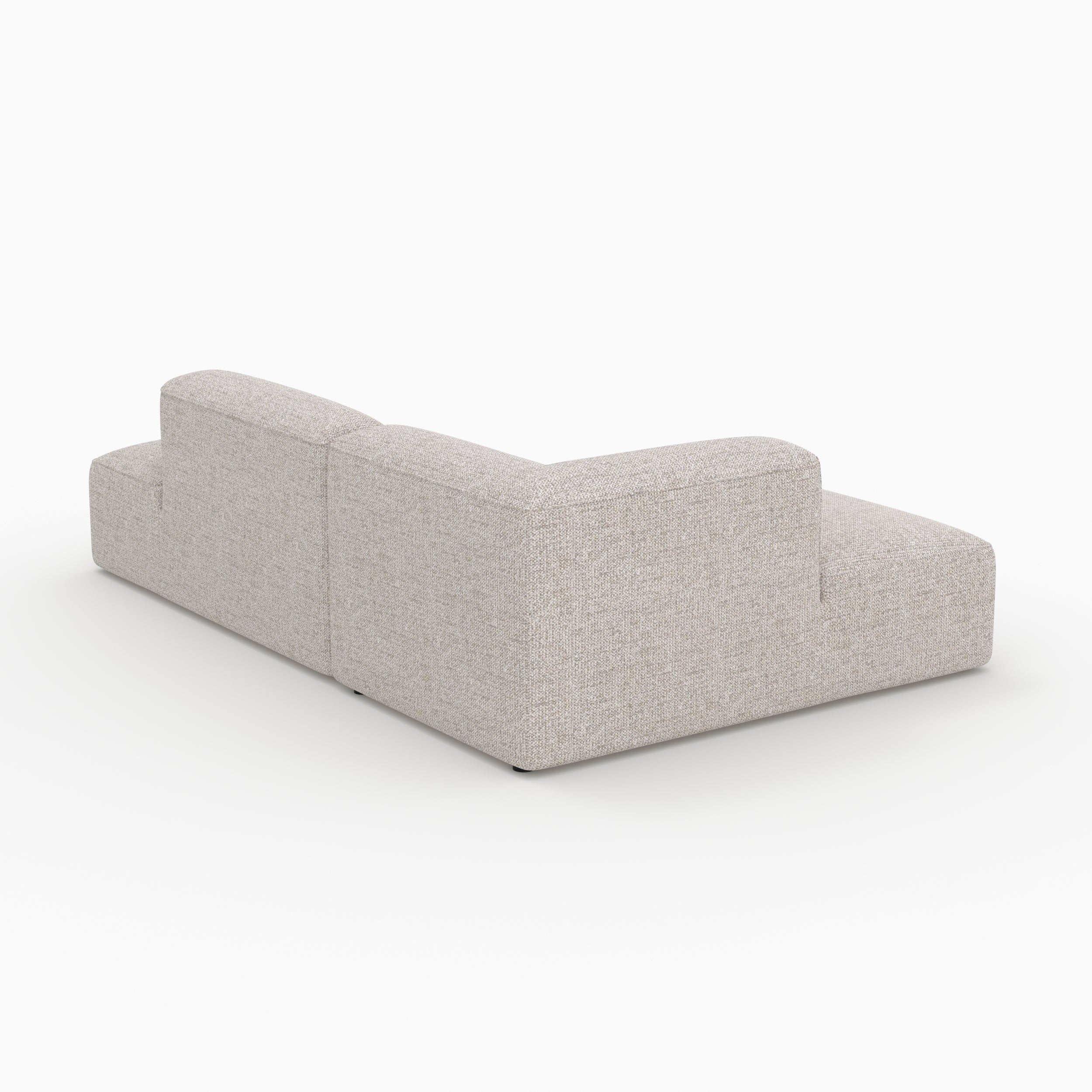 Mobilier salon canapé Hestia modulable angle gauche beige