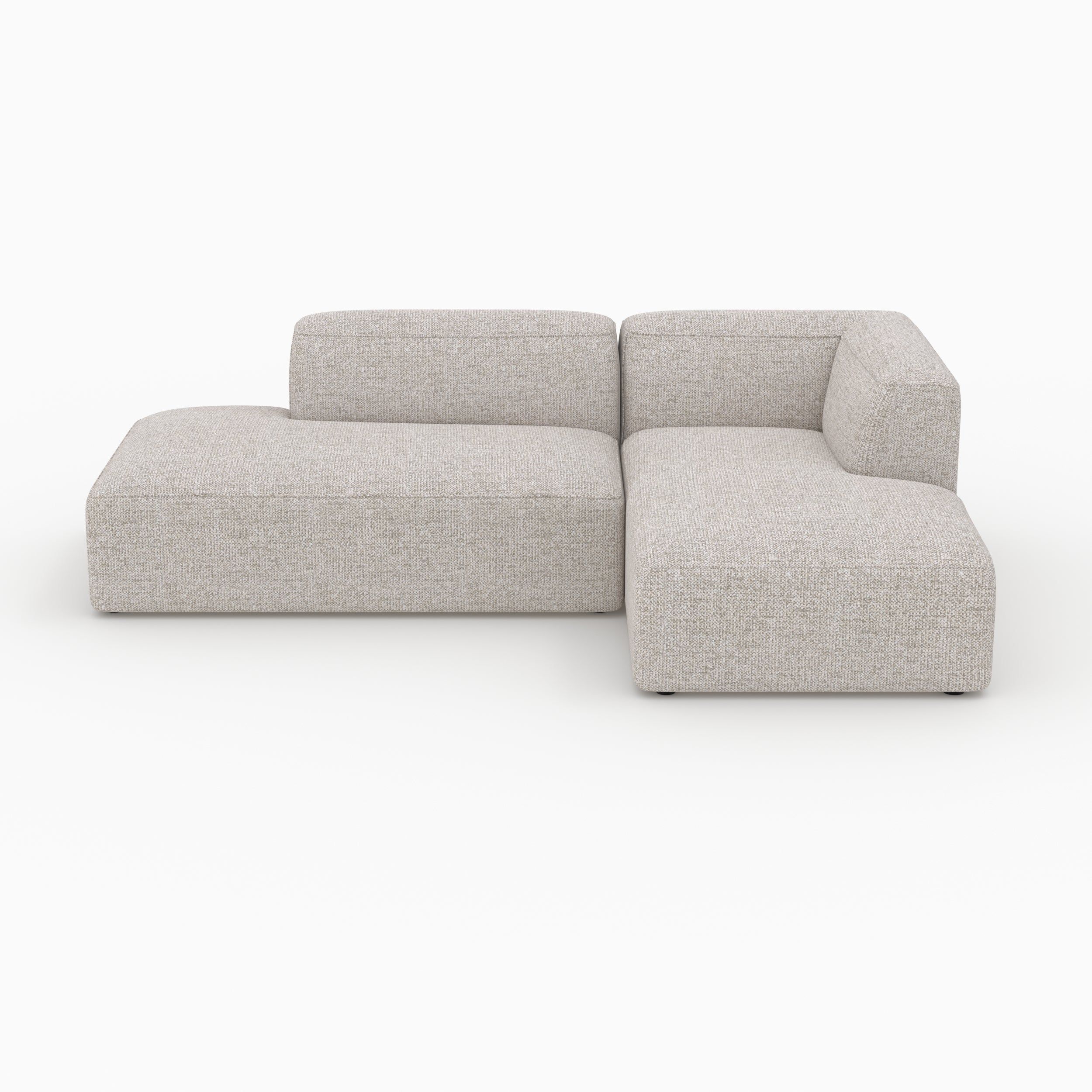 Mobilier salon Hestia canapé angle droit beige 4 places