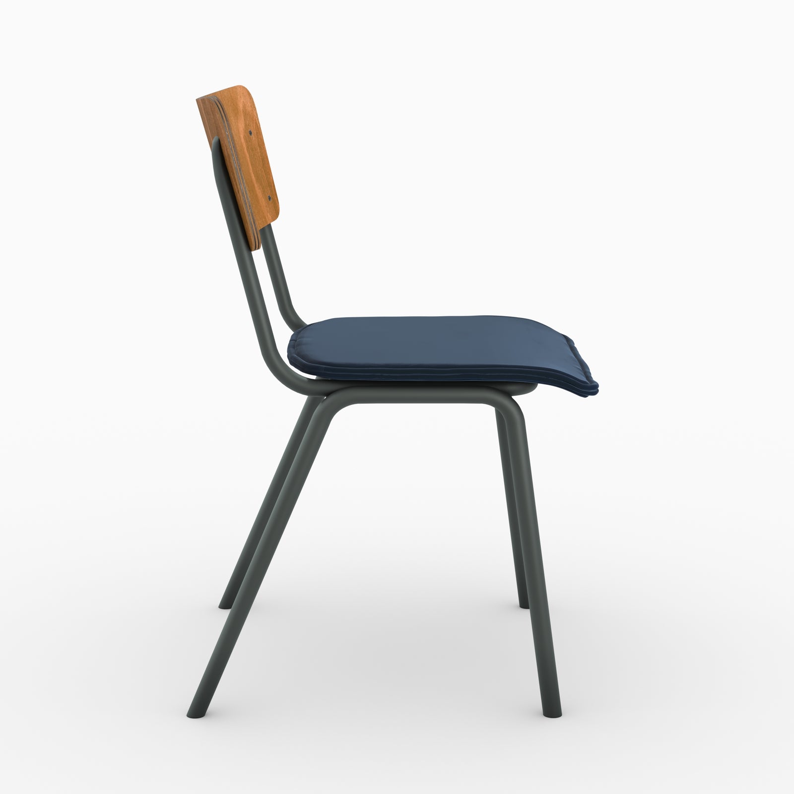 nico chaise velours bleu set de 2 rendez vous deco