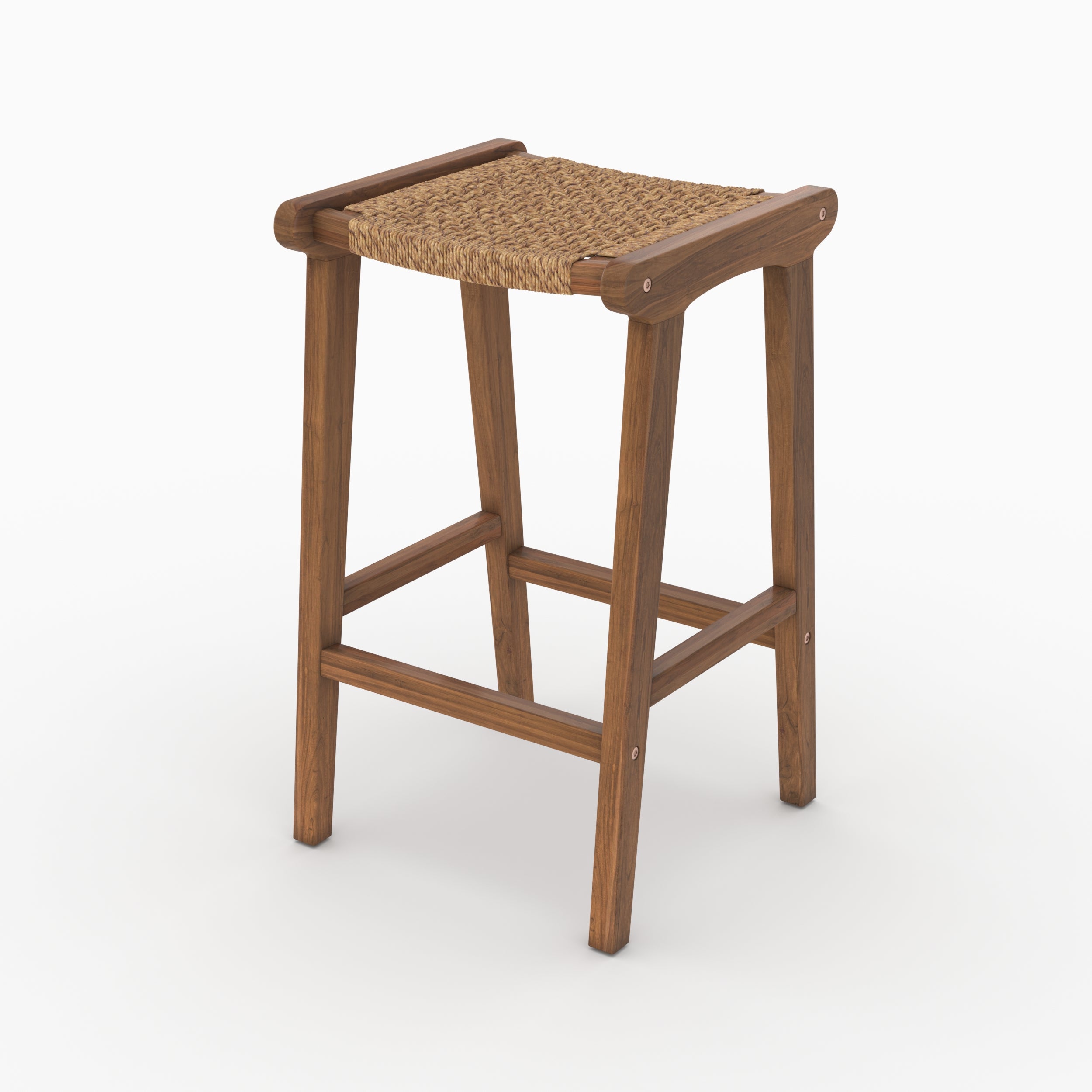 Omaha tabouret haut 66cm teck vernis indoor outdoor
