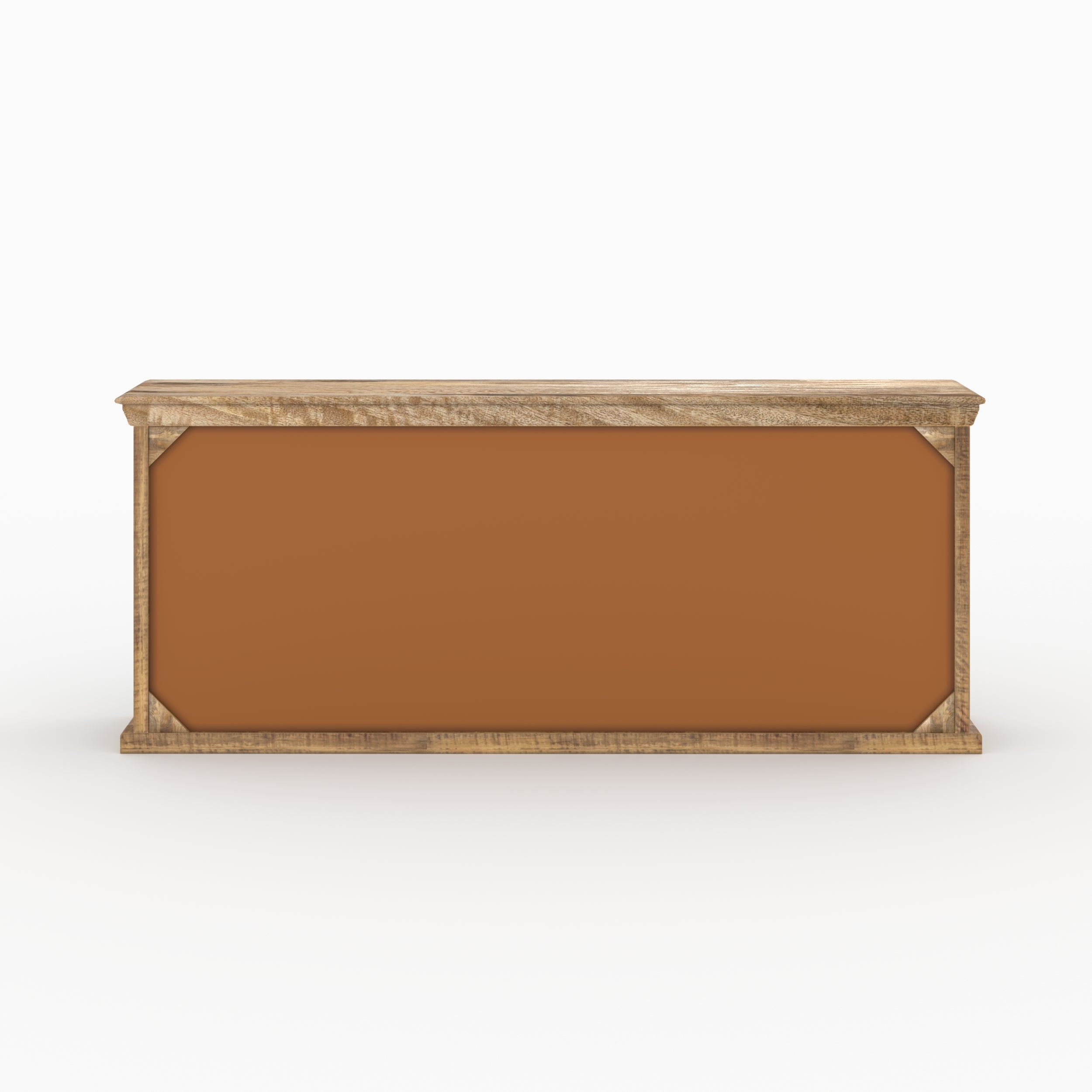 pack 2 buffets tabuk metal gris bois de manguier