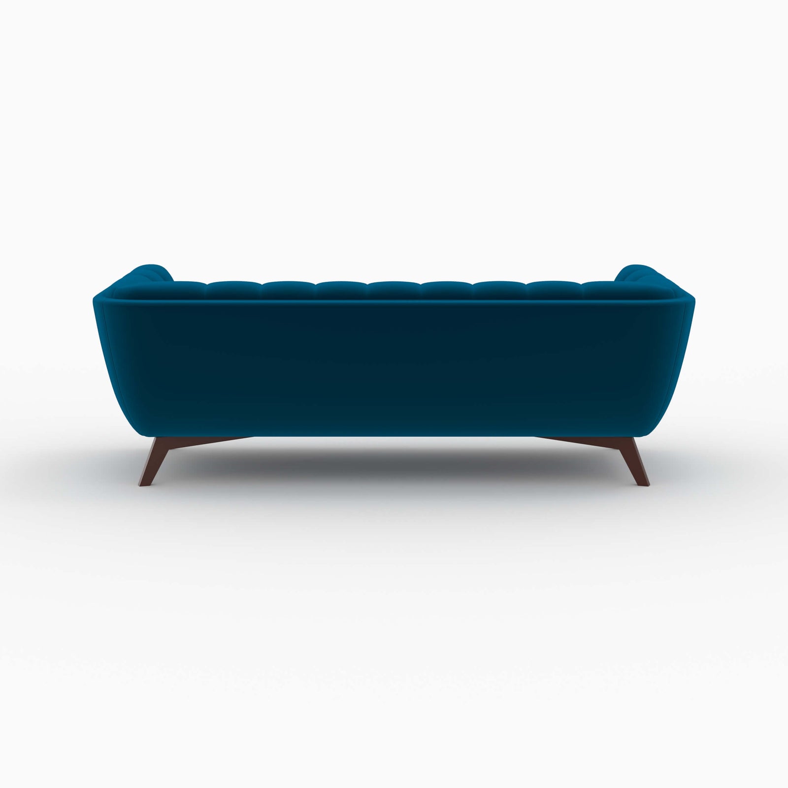 pack 2 canapes en velours bleu mona 5 places