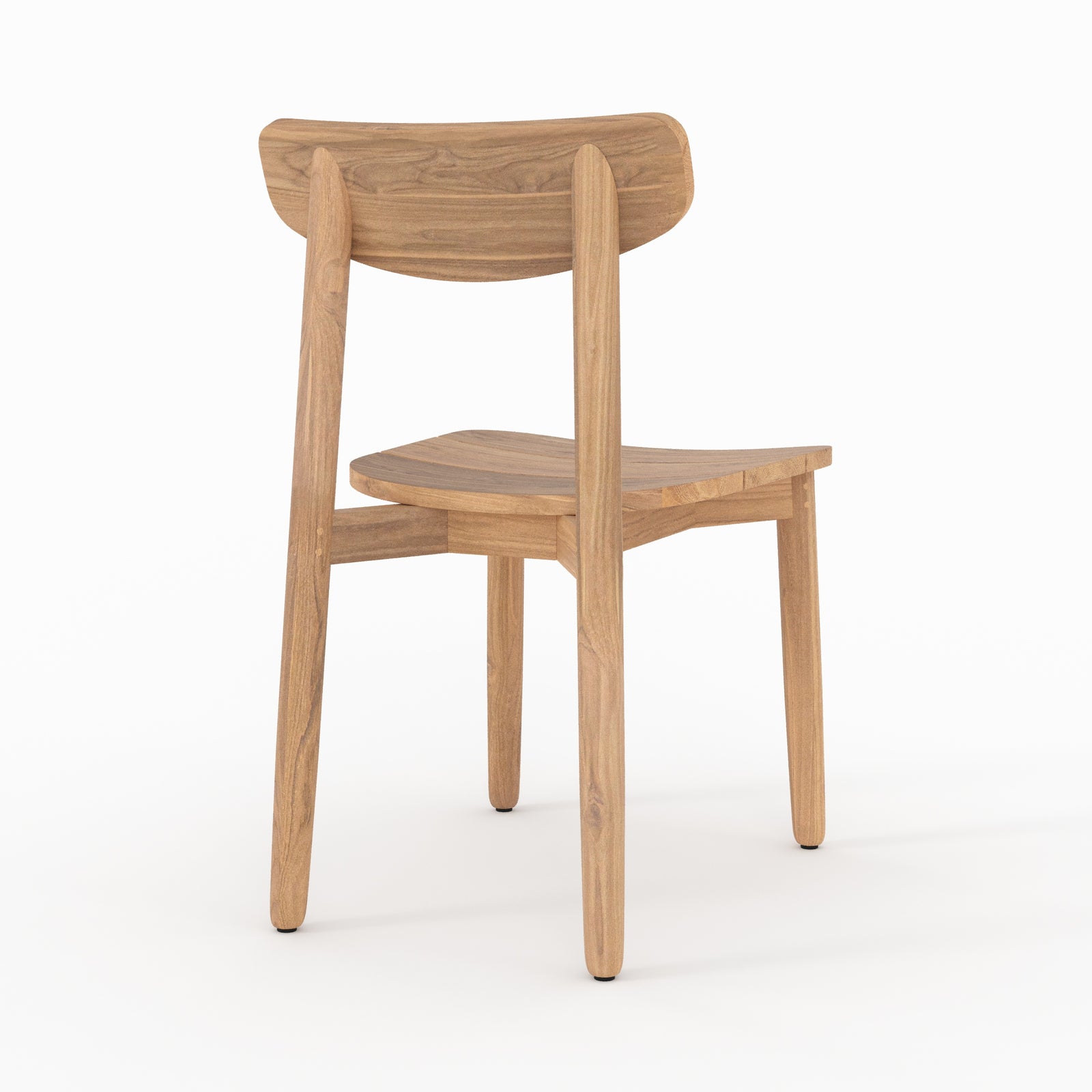 set di 2 sedie da giardino lufy in legno di teak riciclato
