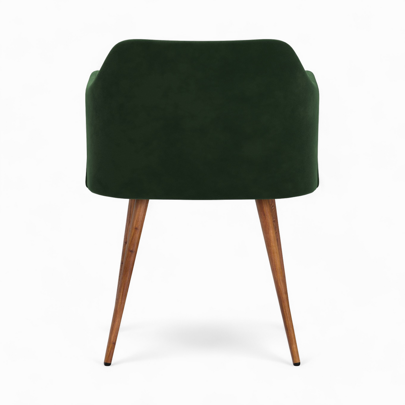 pack 4 chaises daisy en velours jaune moutarde et vert sapin