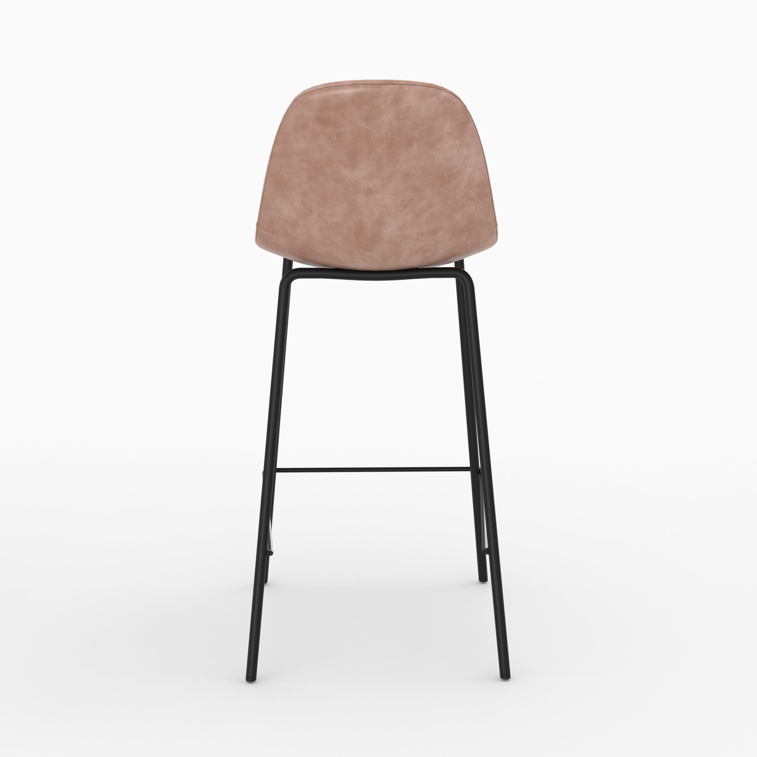 pack 4 chaises pour ilot central 65 cm taupe gris noir henrik