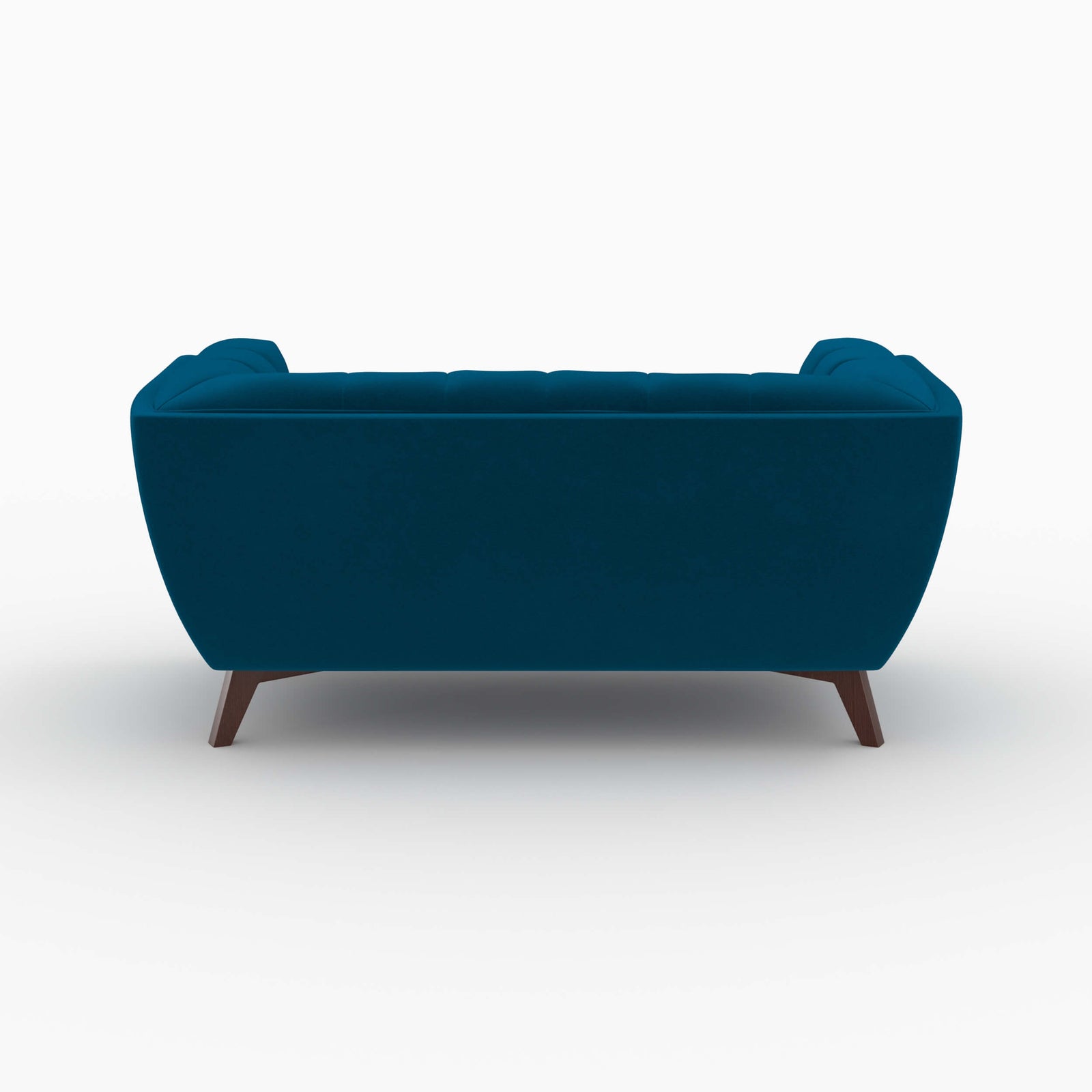 pack canape et fauteuil velours bleu mona 3 places