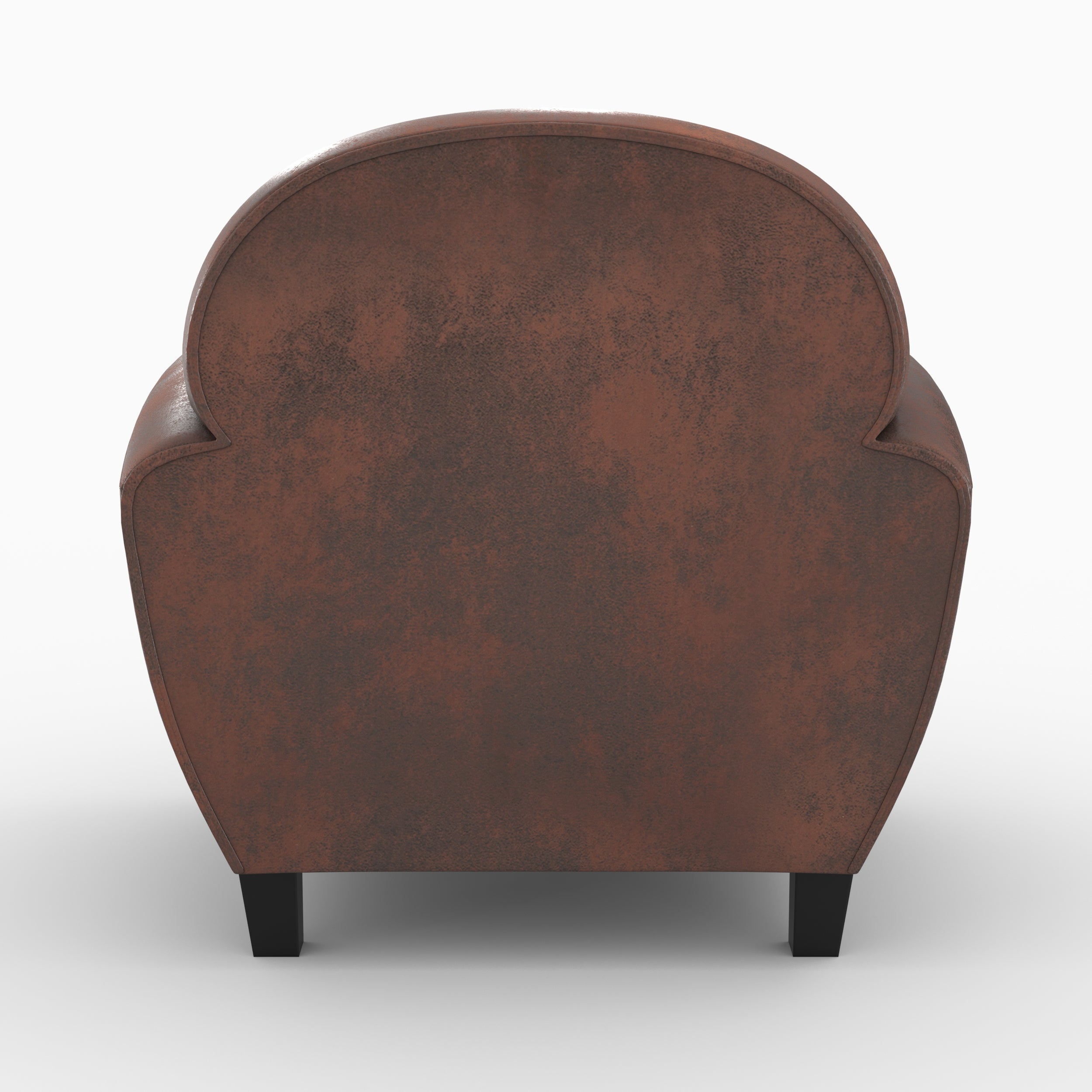 pack canape fauteuil club marron veilli 4 places